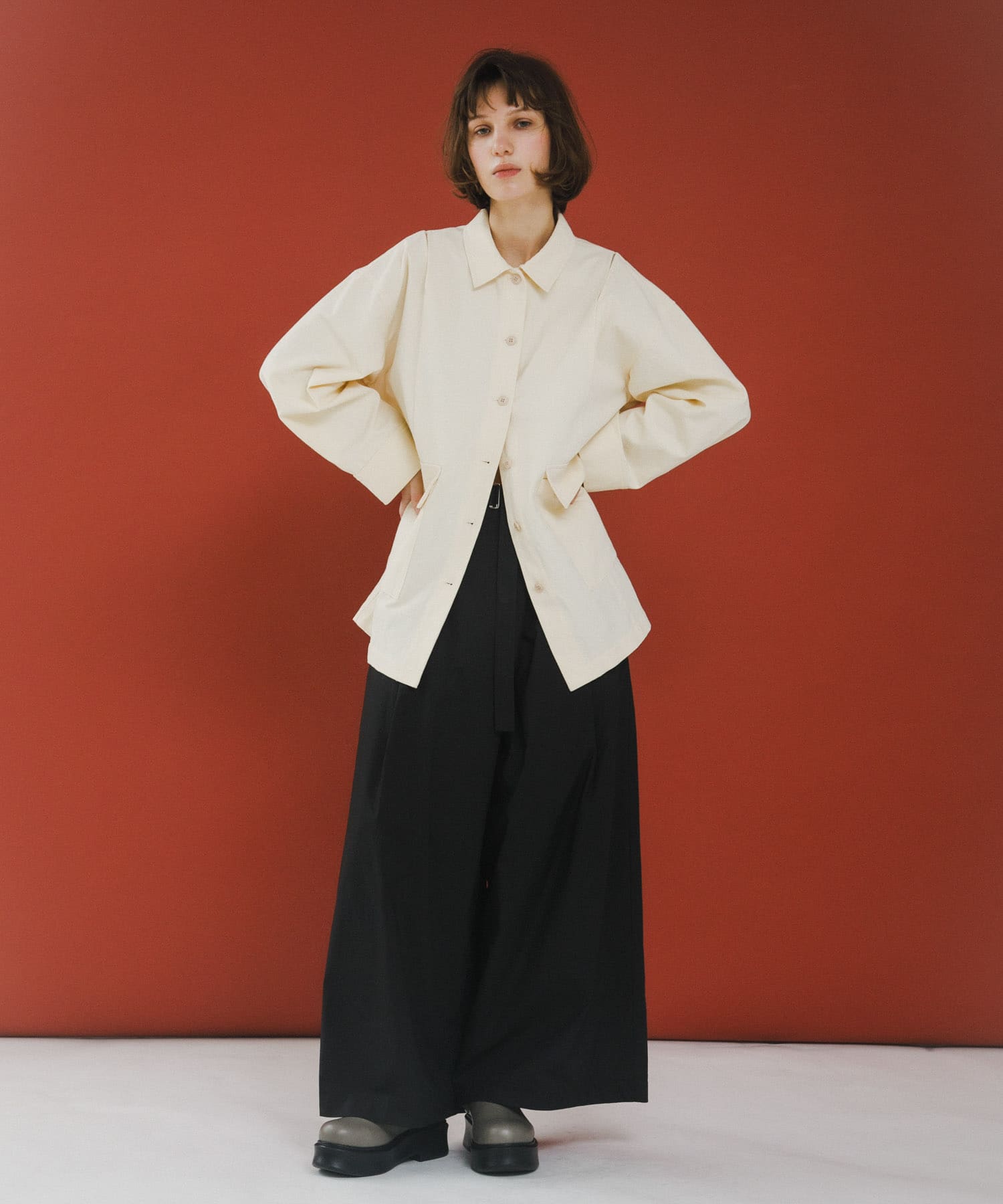 wrap wide pants