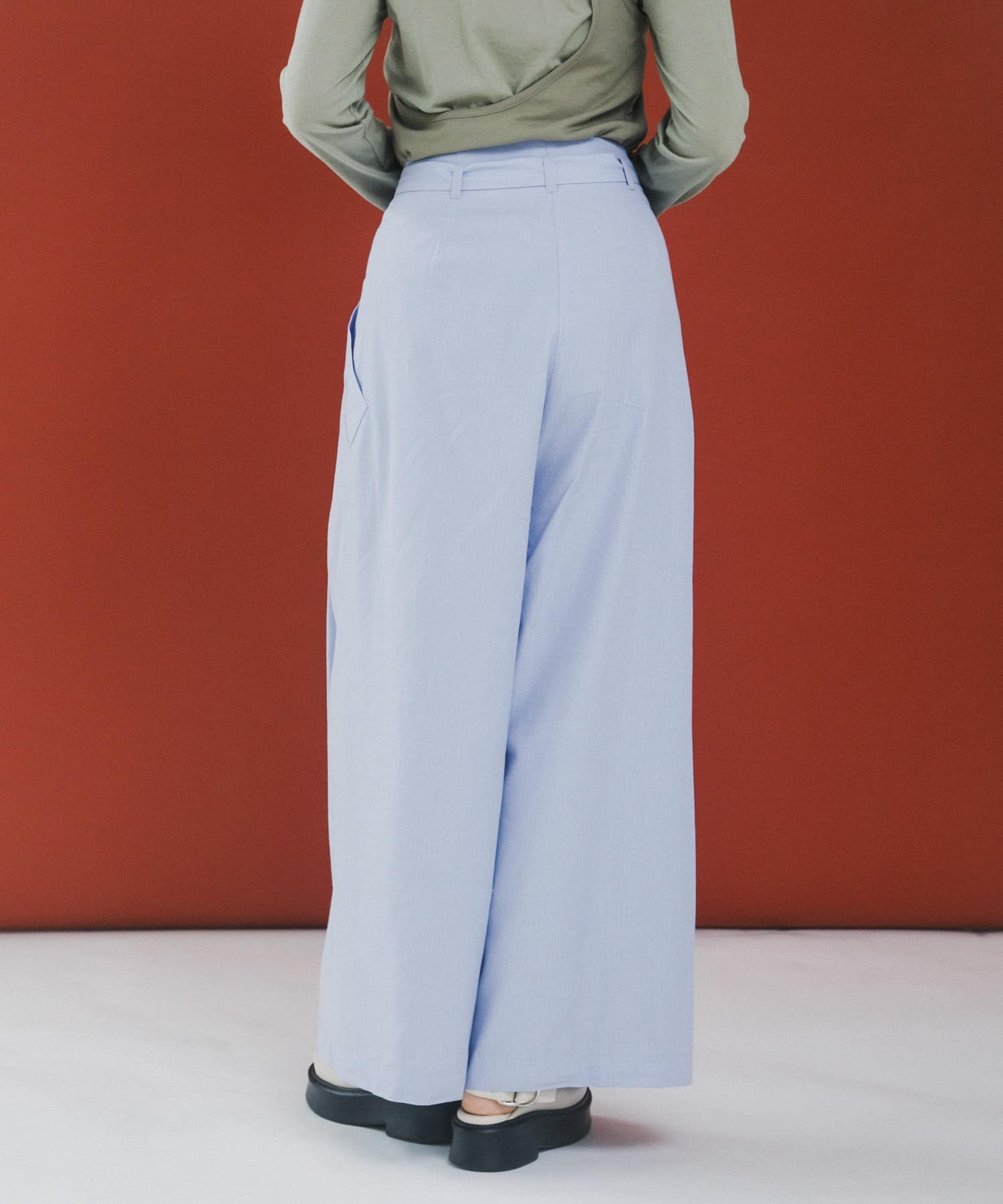 wrap wide pants スプリング Free