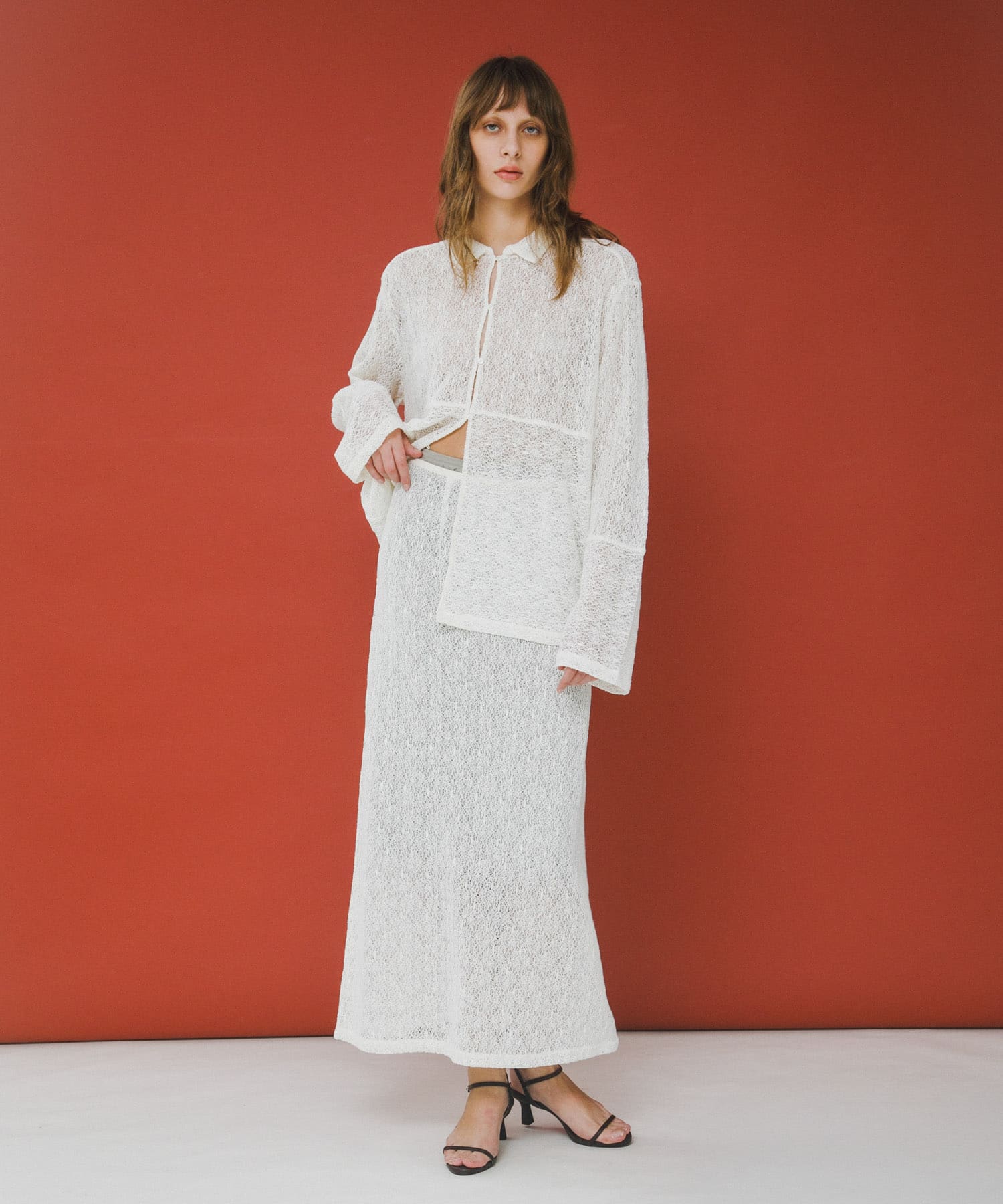 melon lace skirt パール Free