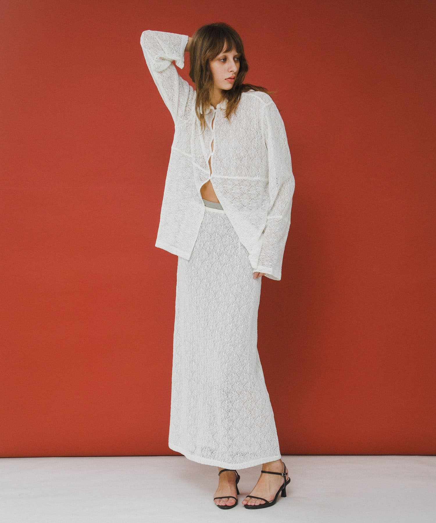 melon lace skirt パール Free