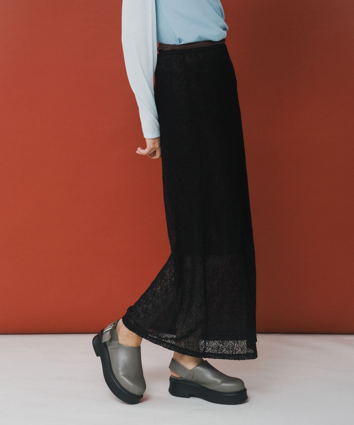 melon lace skirt インク Free