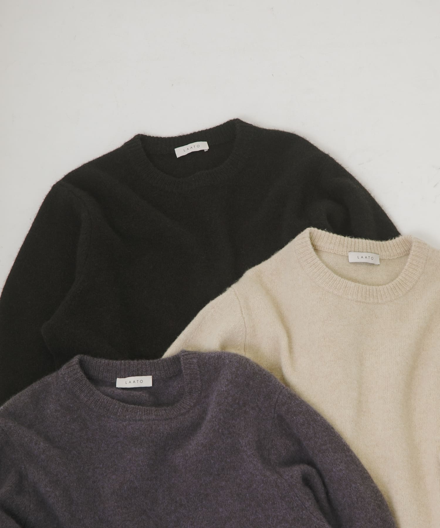 yak wool relax knit モーブ FREE