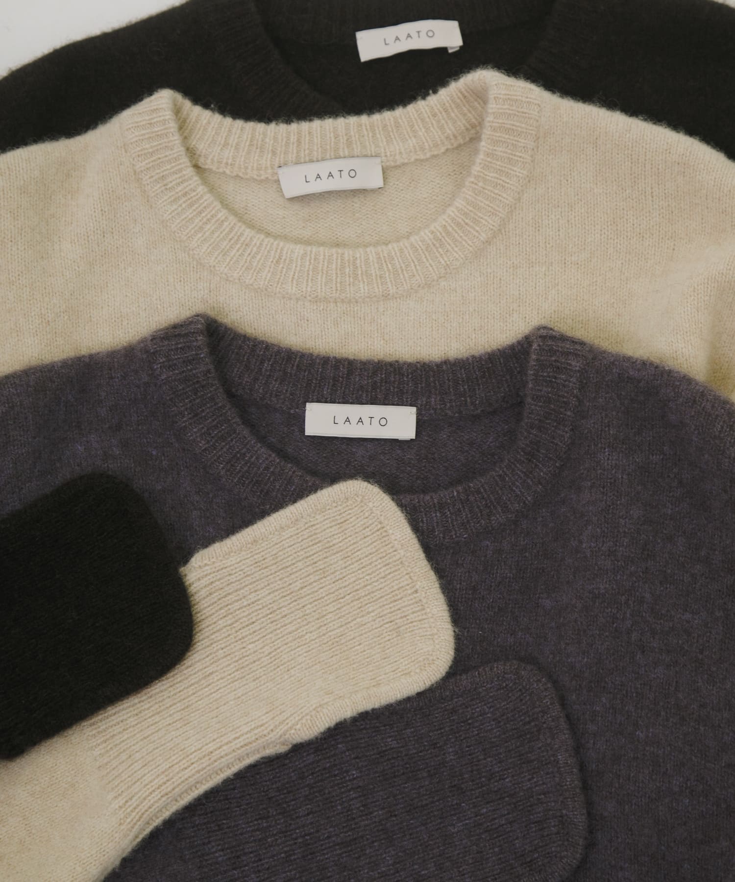 yak wool relax knit モーブ FREE