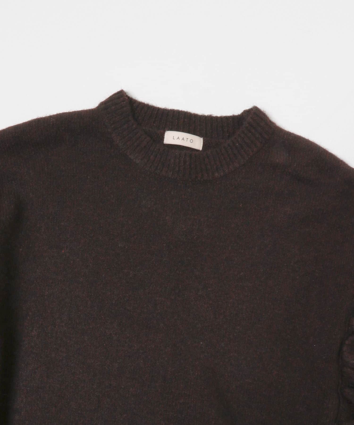 frill frill knit チョコレート FREE