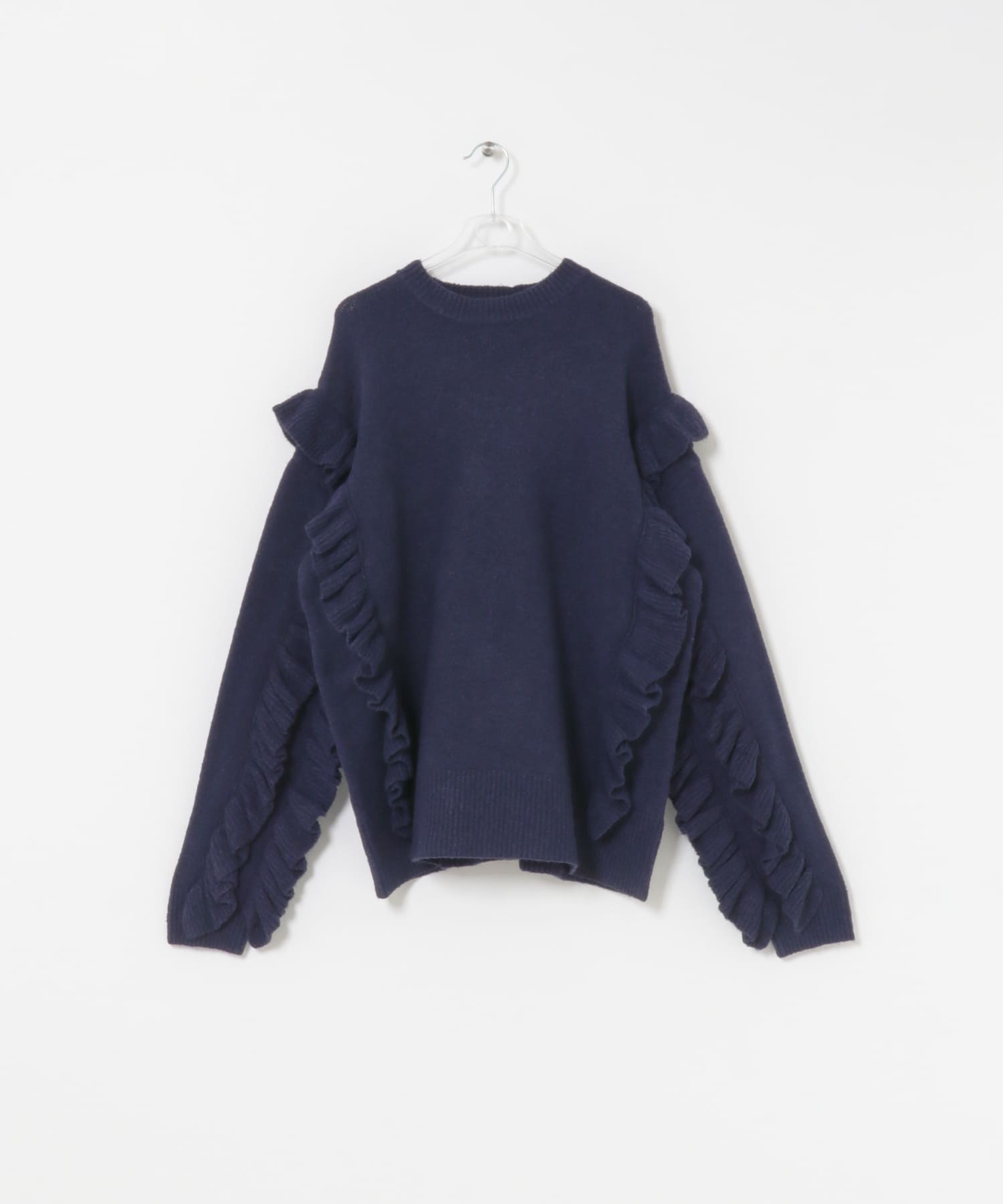 frill frill knit ミッドナイト FREE