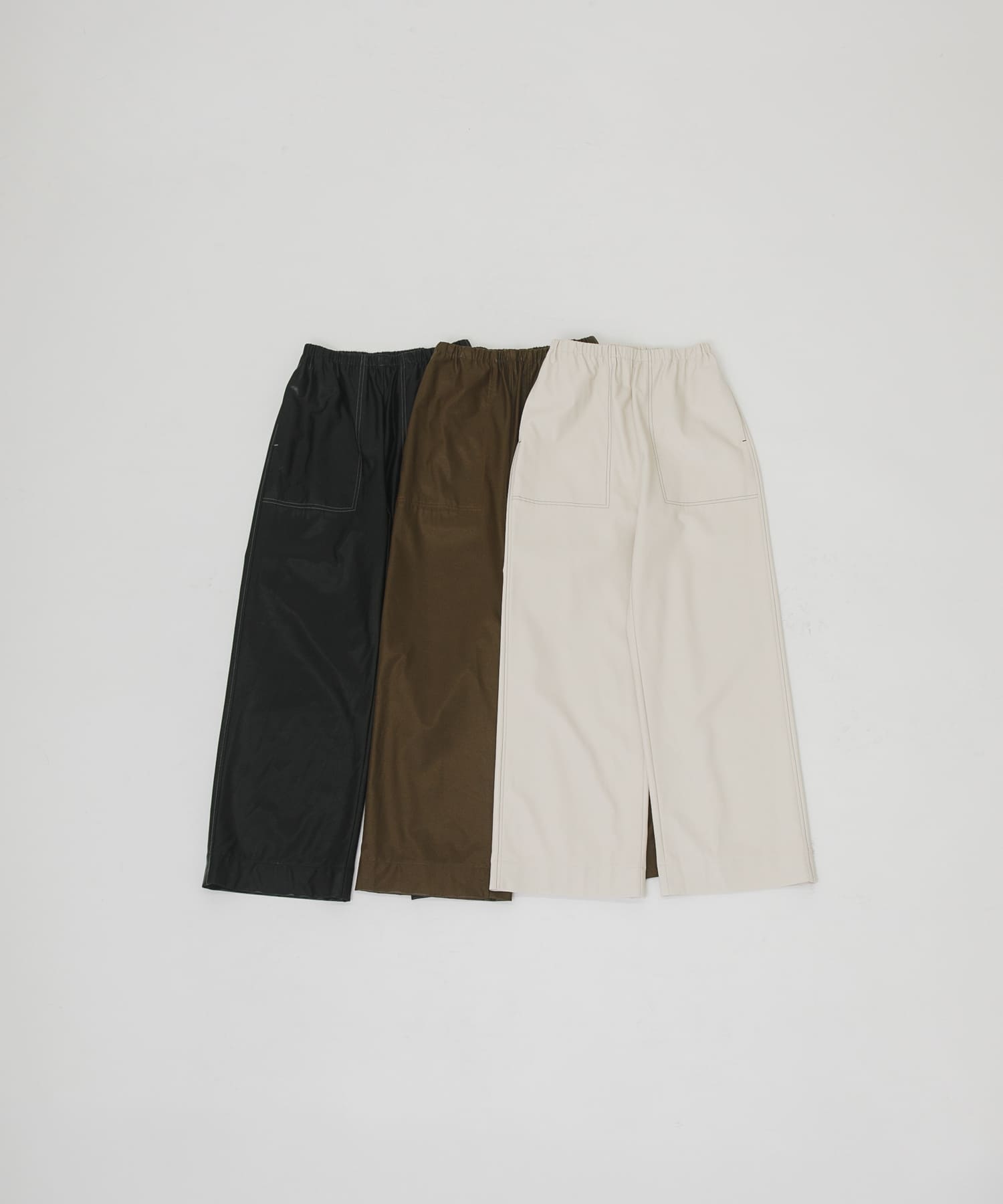 easy stitch pants クリーム FREE