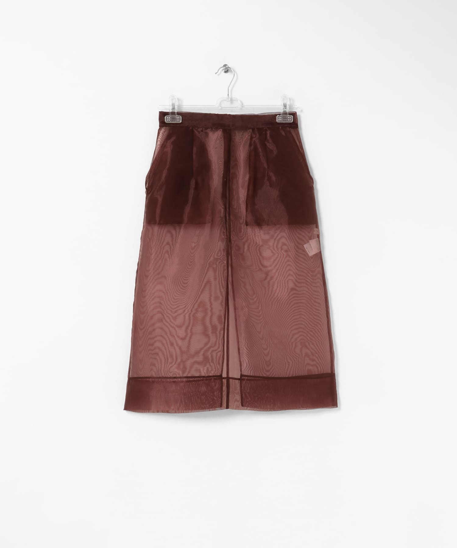 sheer midi skirt