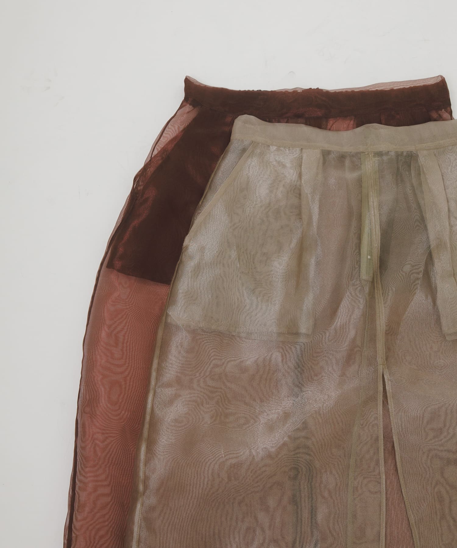 sheer midi skirt セメント FREE