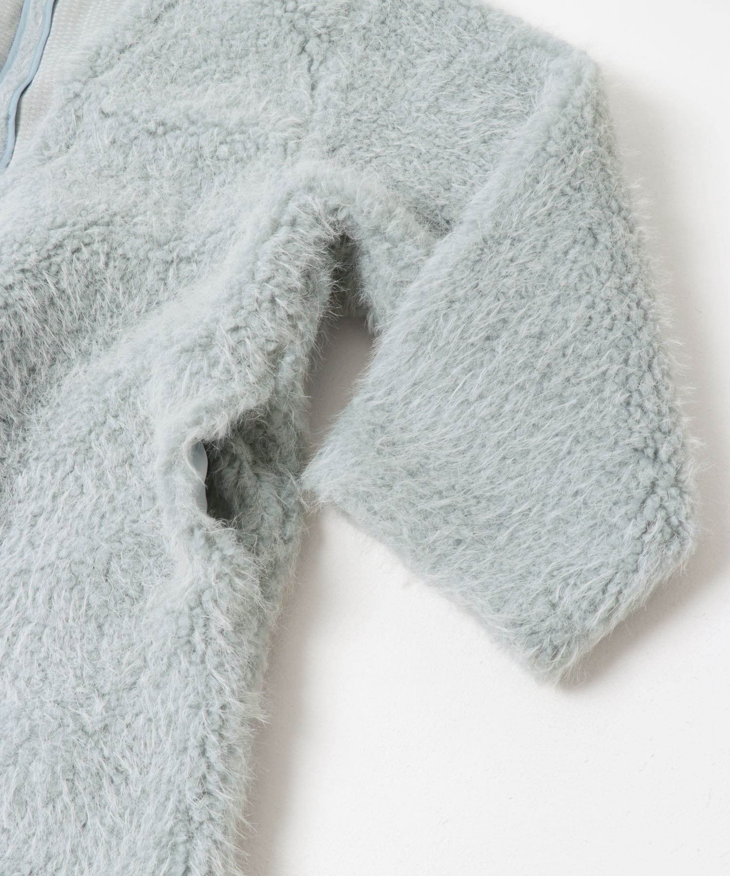 long boa coat スカイ Free