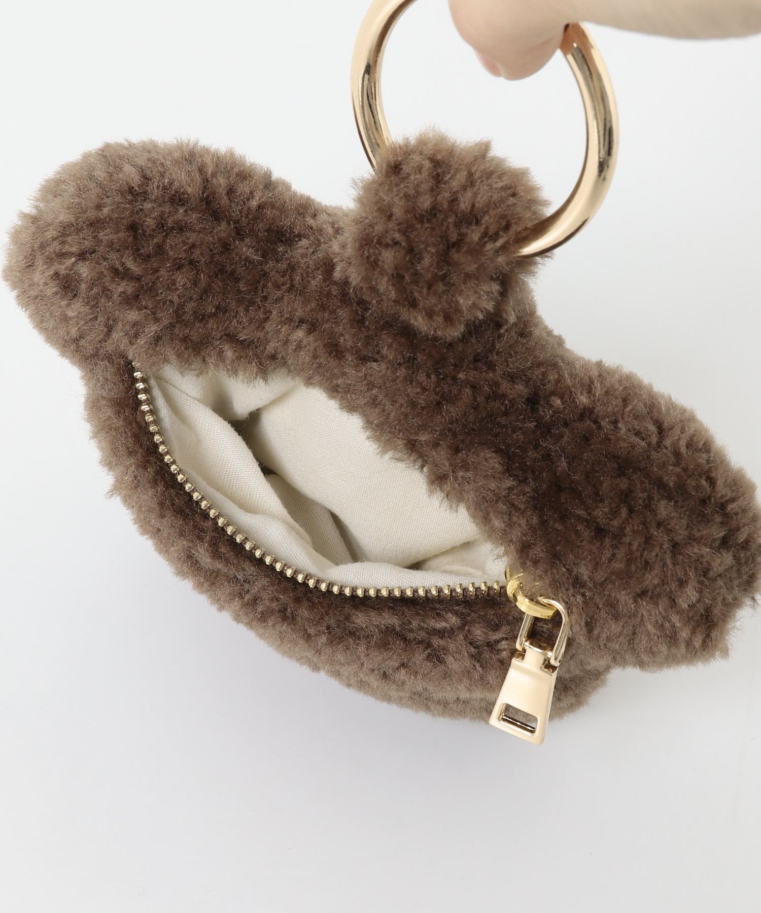 hashibami　ぬいぐるみくまチャーム D.BROWN One