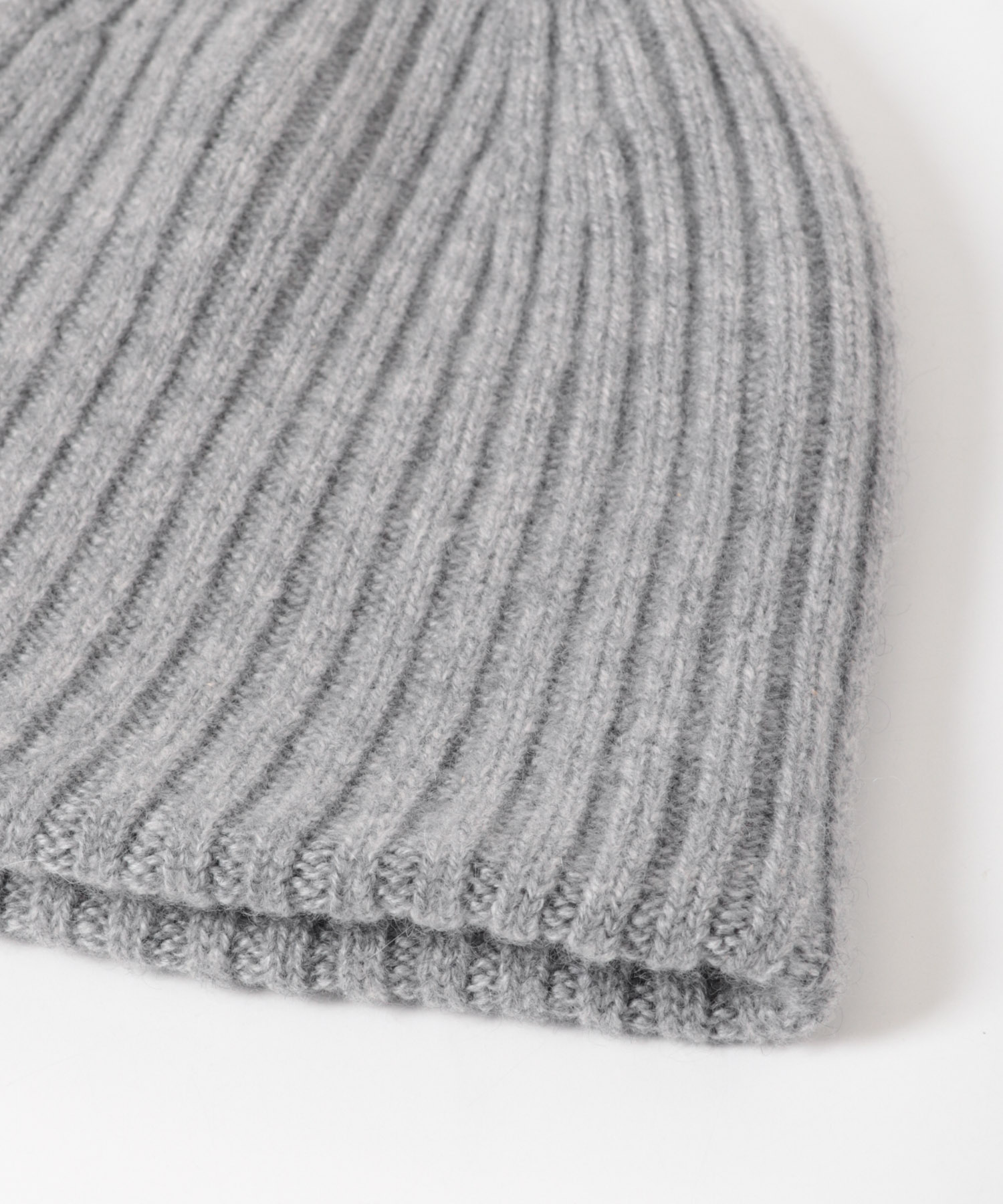 ASAUCE MELER　ミドルゲージカシミヤリブワッチ L.Gray one