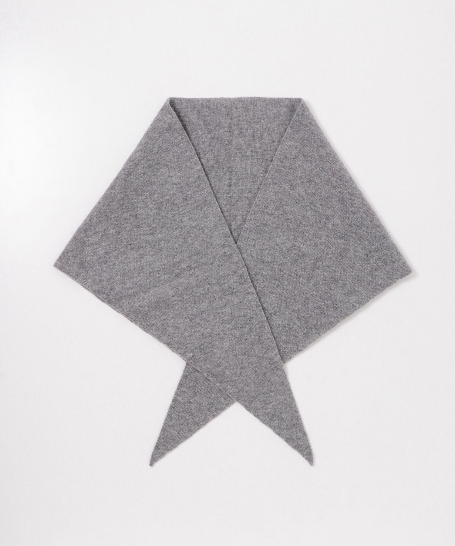 ASAUCE MELER　シームレスカシミアトライアングルストール L.Gray one