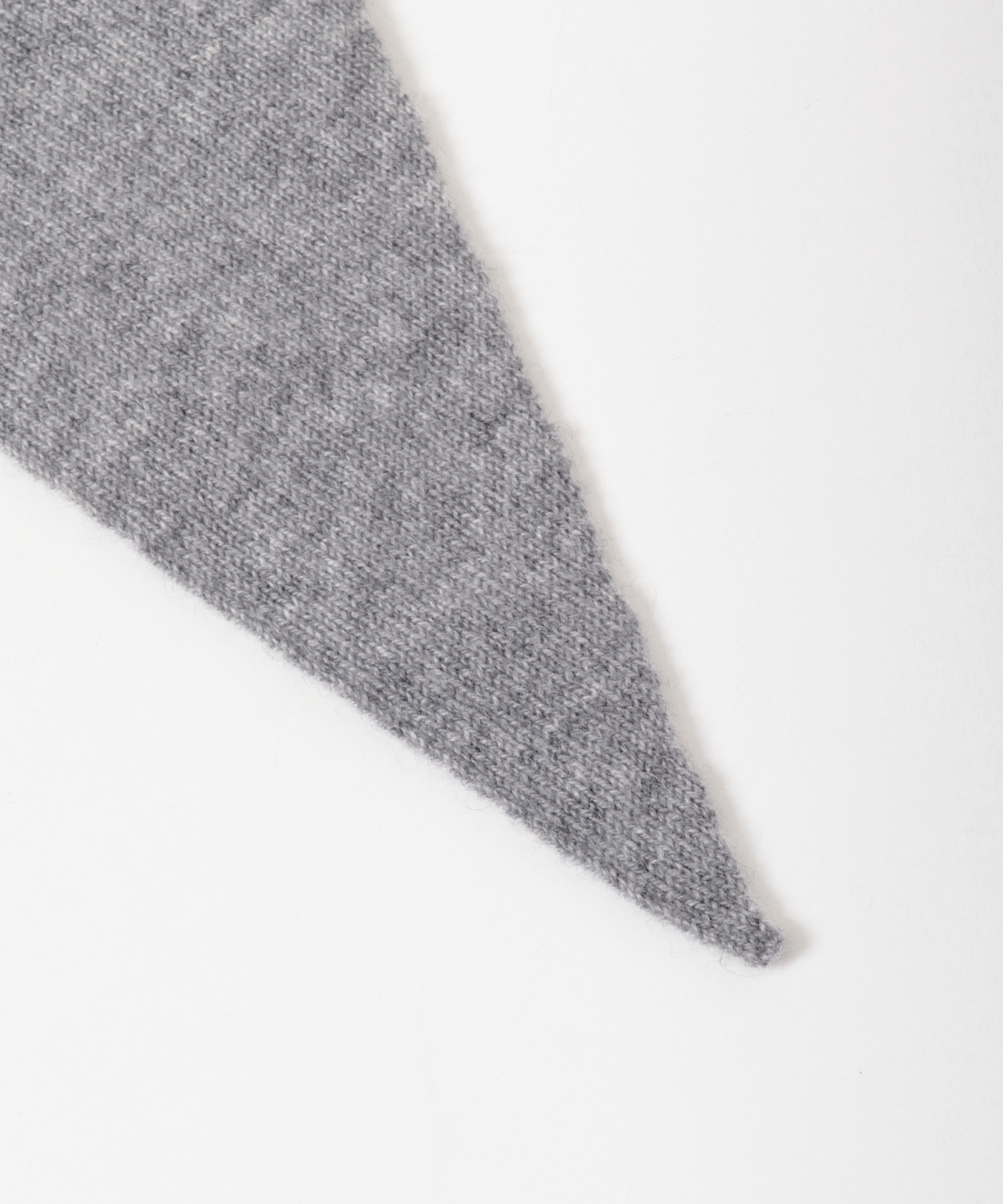 ASAUCE MELER　シームレスカシミアトライアングルストール L.Gray one