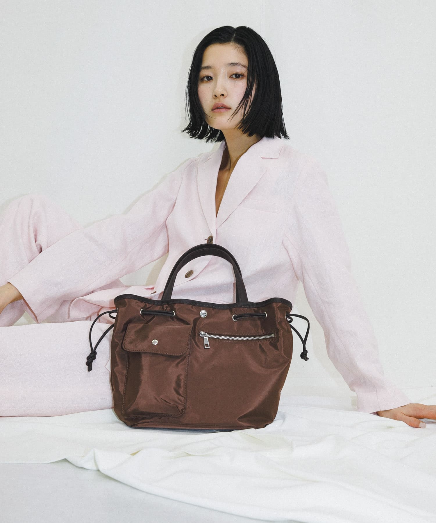 『Msize』hun RODESKO　Dual pocket tote medium BROWN One