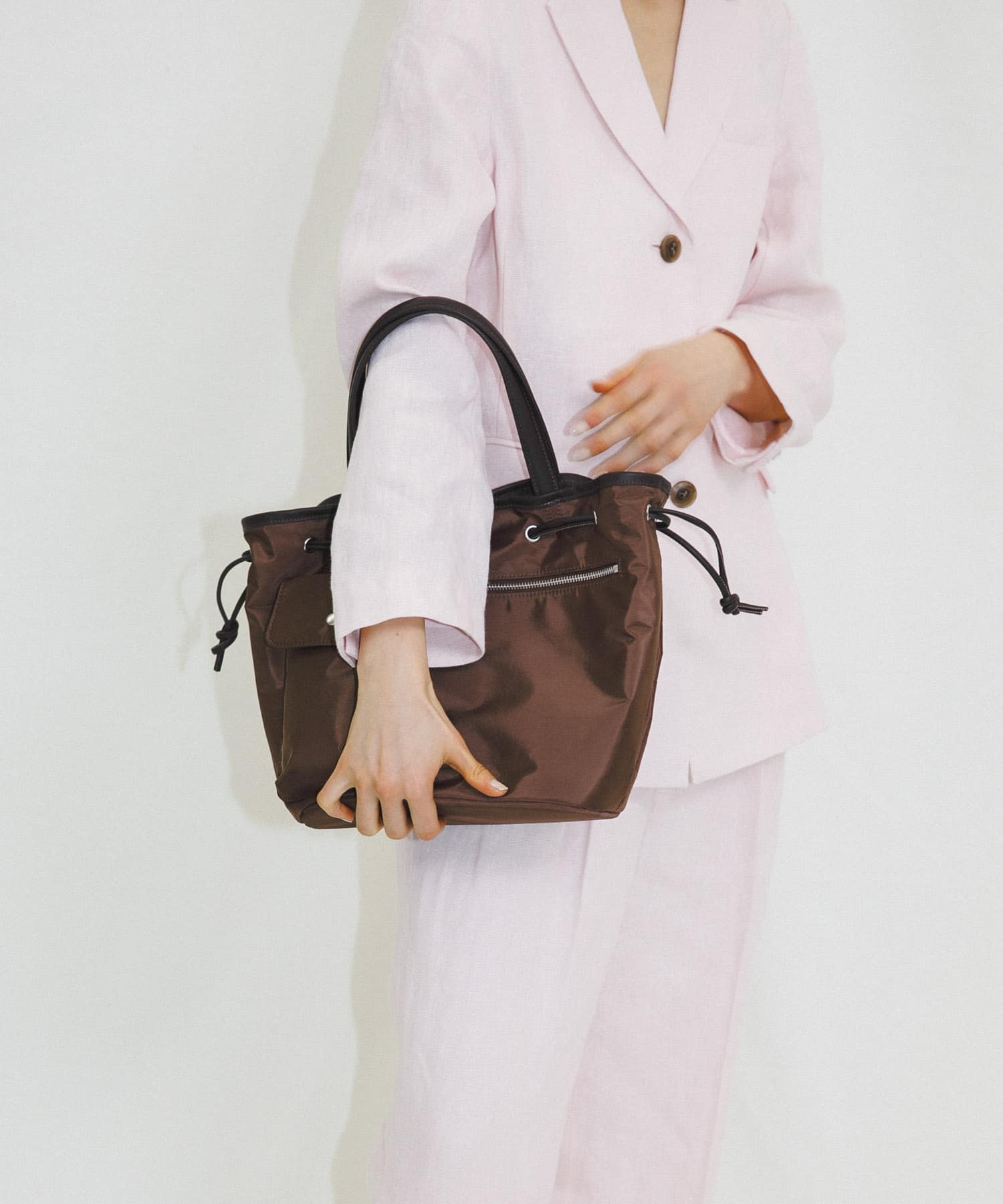 『Msize』hun RODESKO　Dual pocket tote medium BROWN One