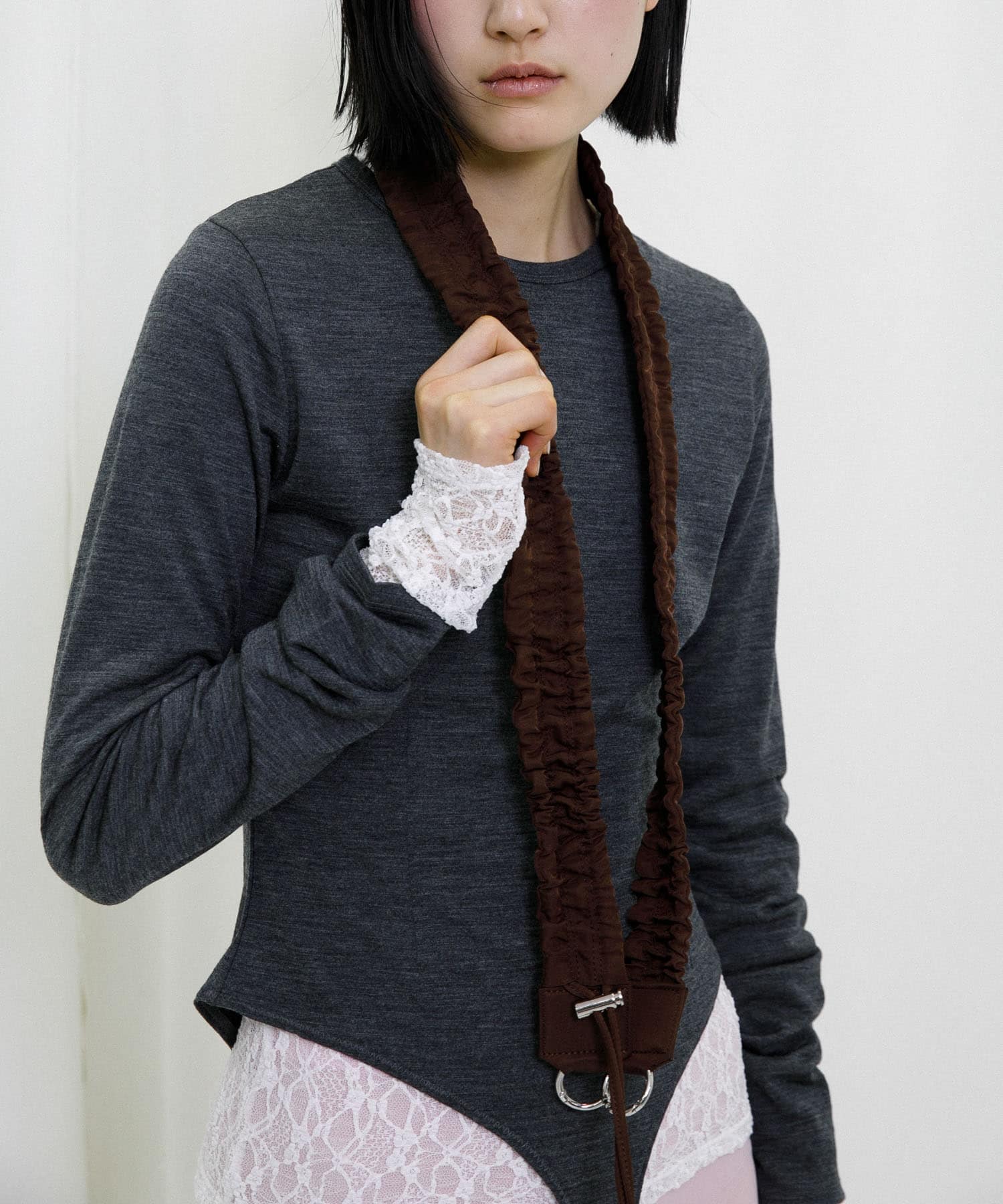 hun RODESKO　Gather strap BROWN One