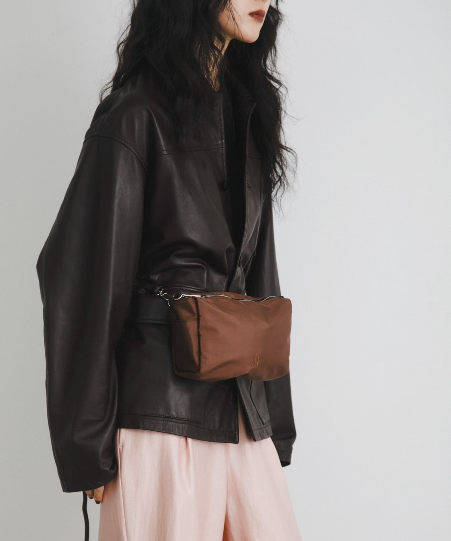 hun RODESKO　Dual pouch BROWN One