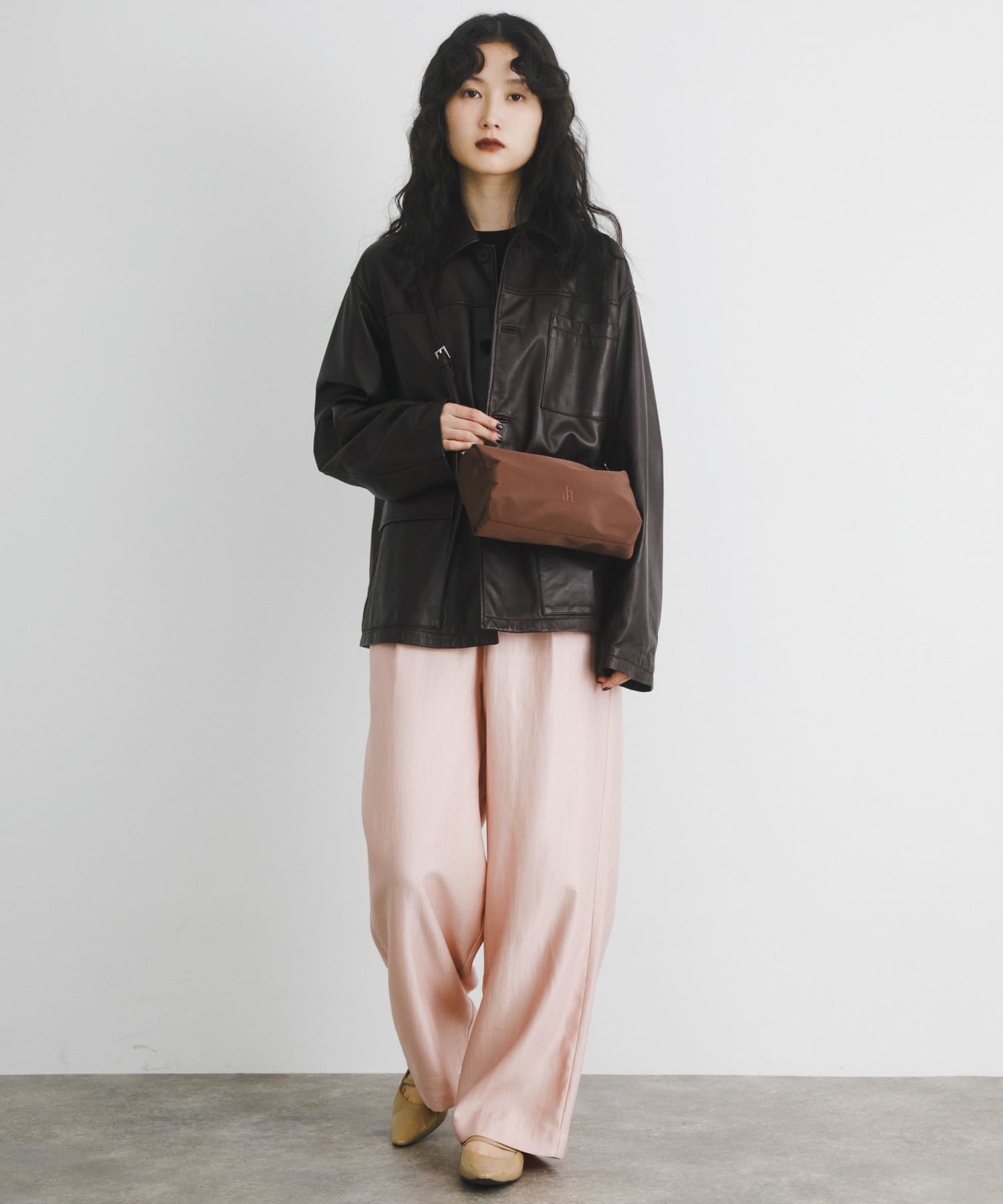 hun RODESKO　Dual pouch BROWN One