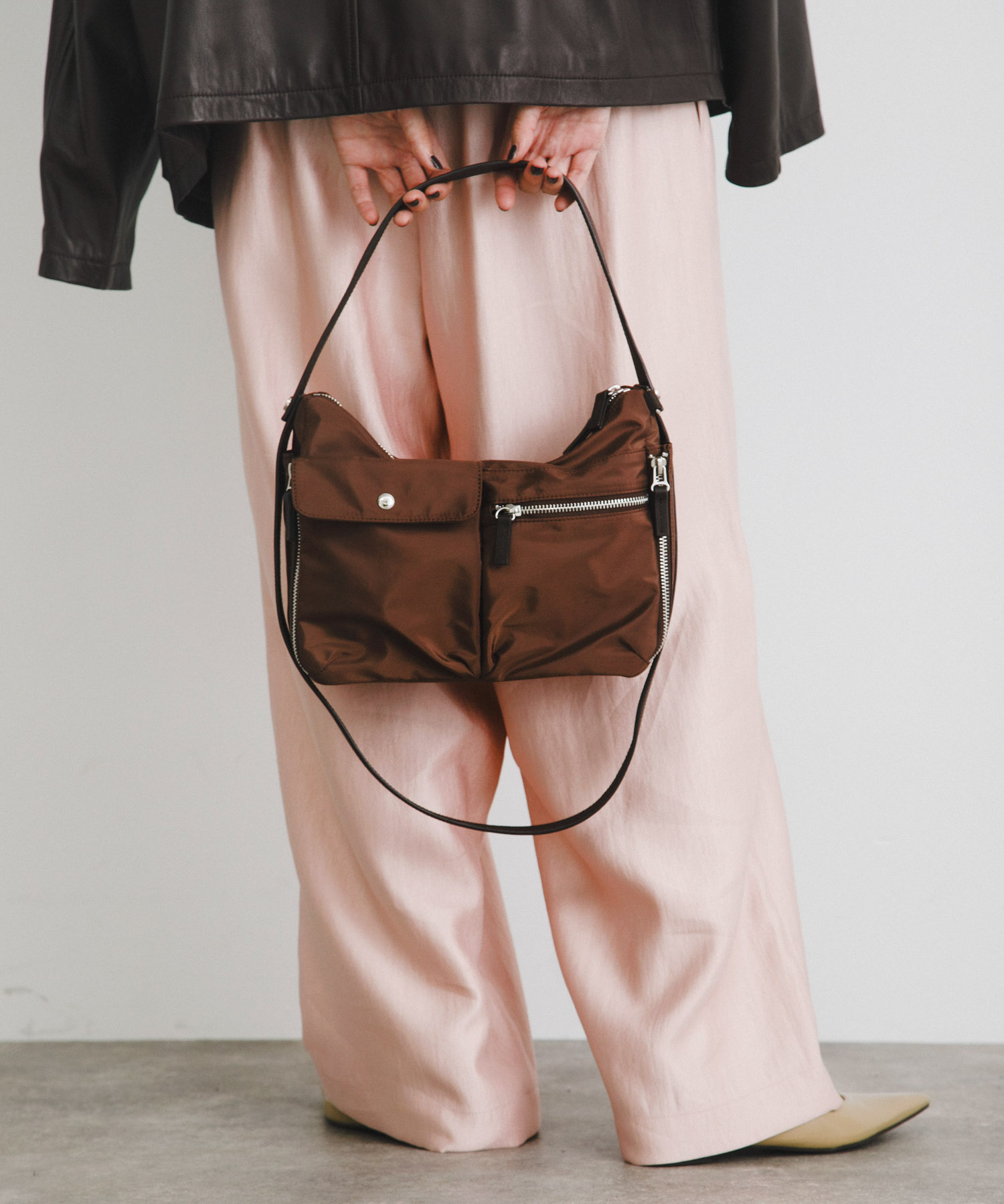 hun RODESKO　Dual pocket BROWN One