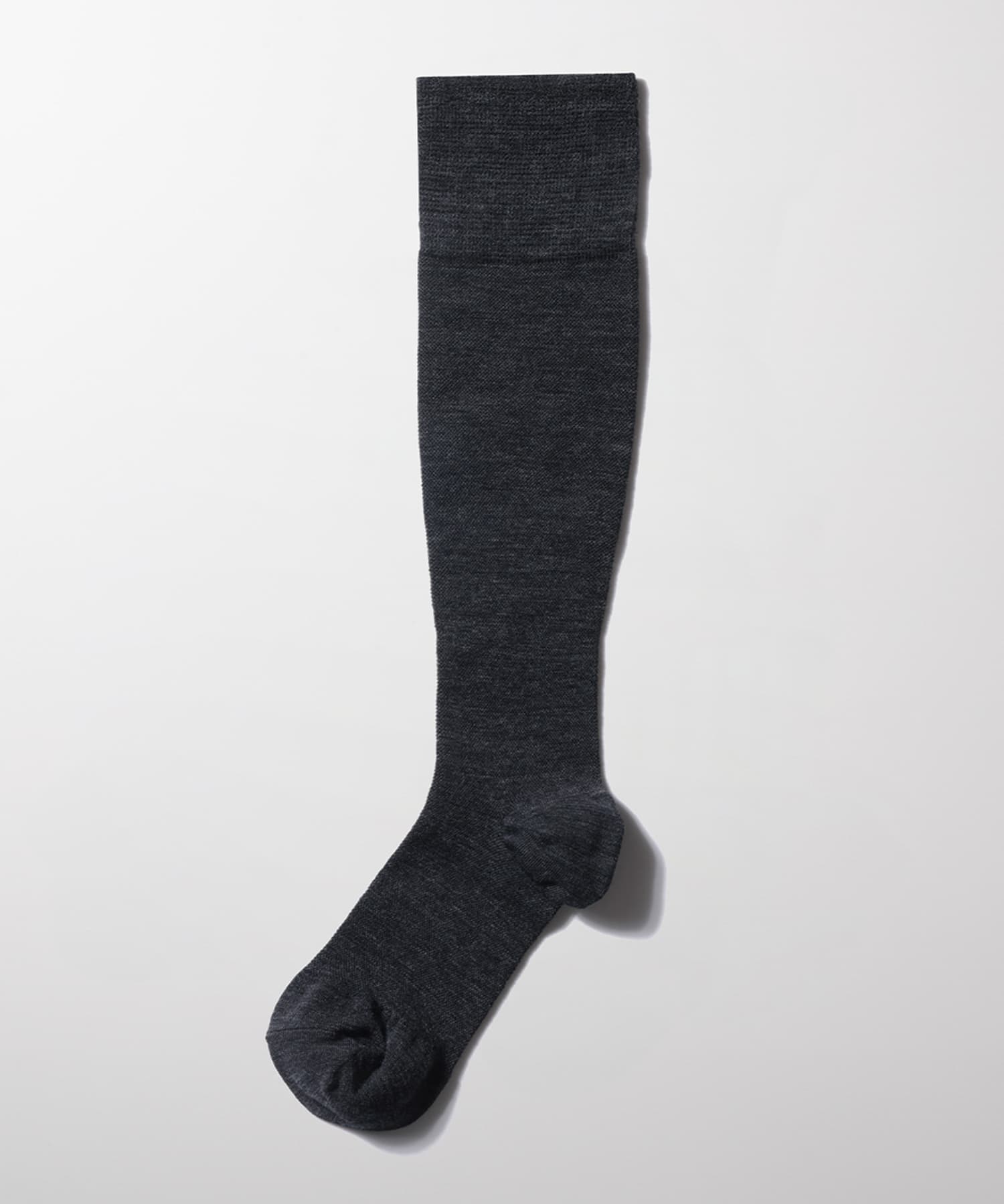 MAEE　コンプレッションプレミアムウールソックス フォギーチャコール M
