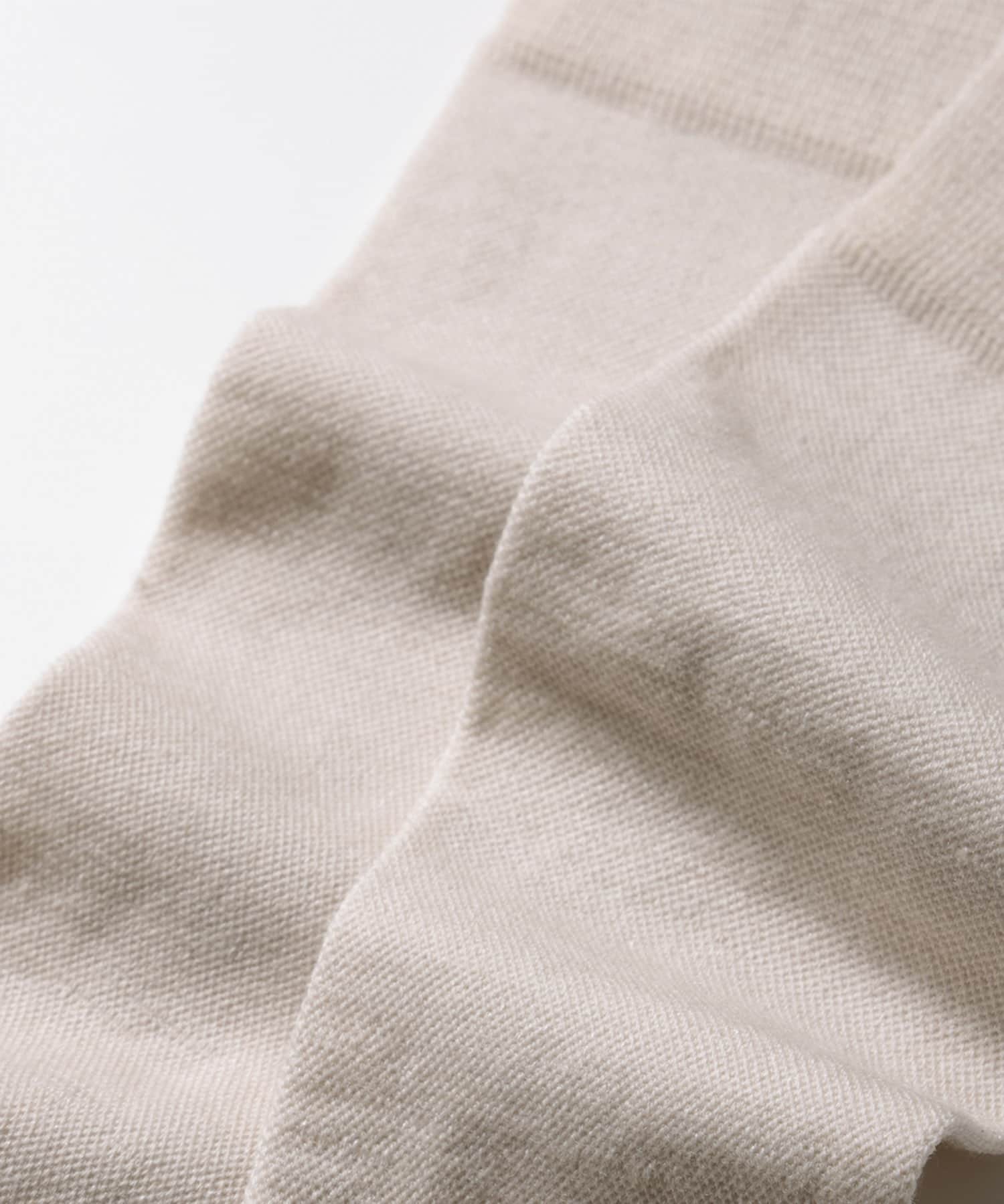 MAEE　コンプレッションプレミアムウールソックス オートミール M