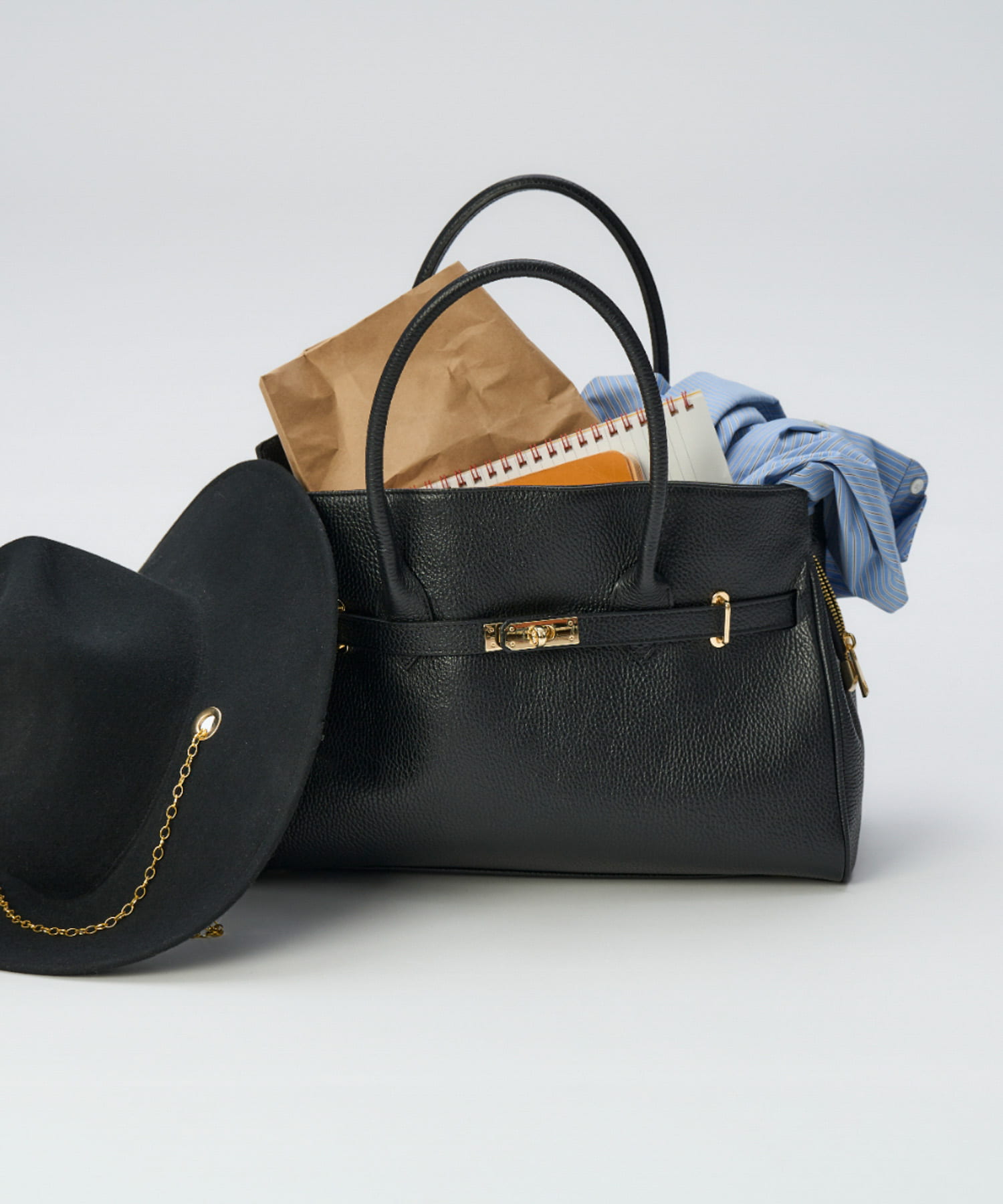 MILLELA FIRENZE レザーカナグトートバッグ(- BLACK): バッグ｜URBAN