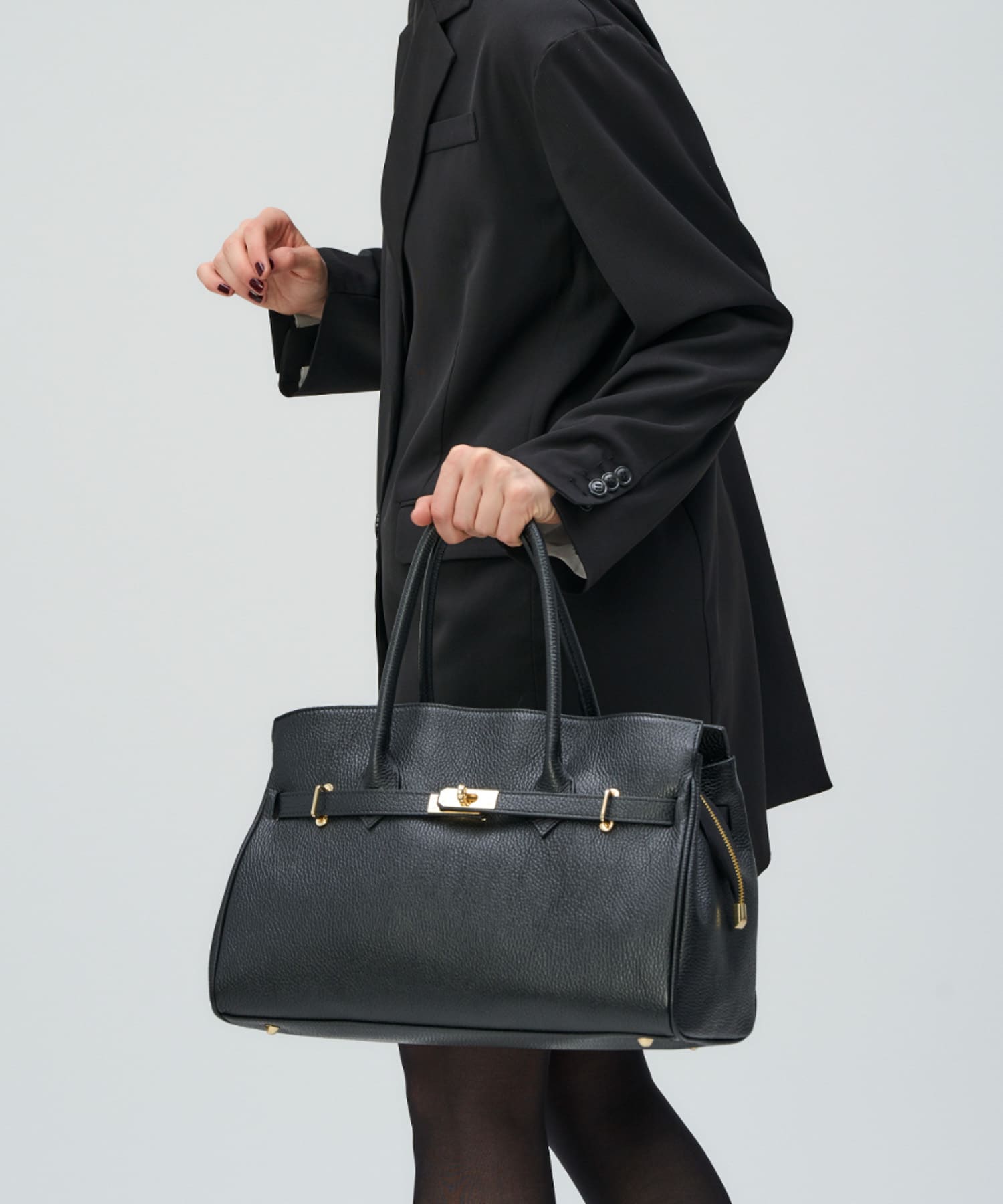 MILLELA FIRENZE レザーカナグトートバッグ(- BLACK): バッグ｜URBAN