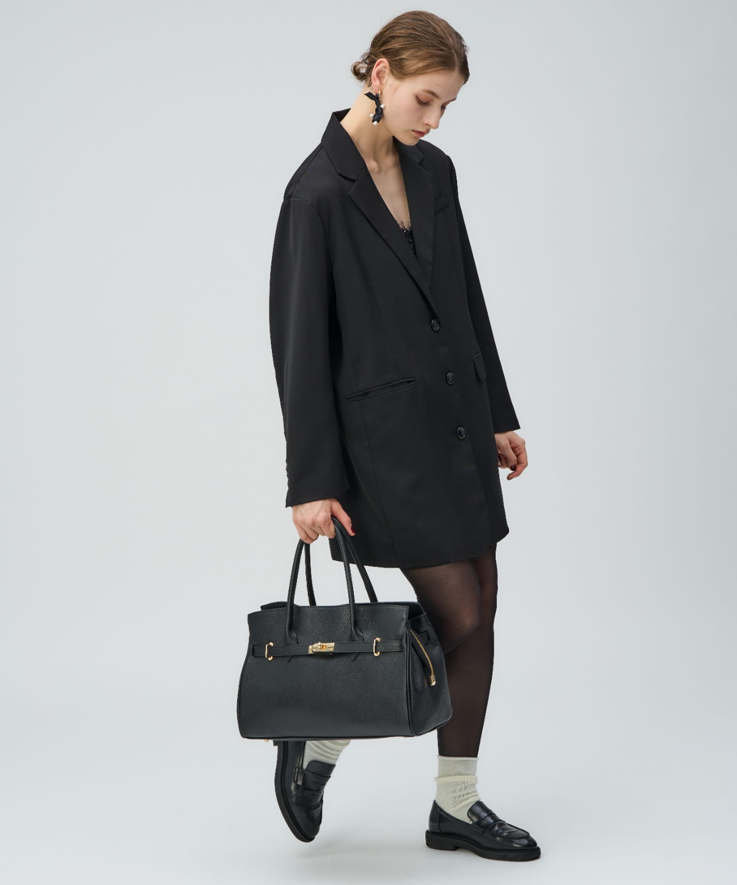MILLELA FIRENZE レザーカナグトートバッグ(- BLACK): バッグ｜URBAN