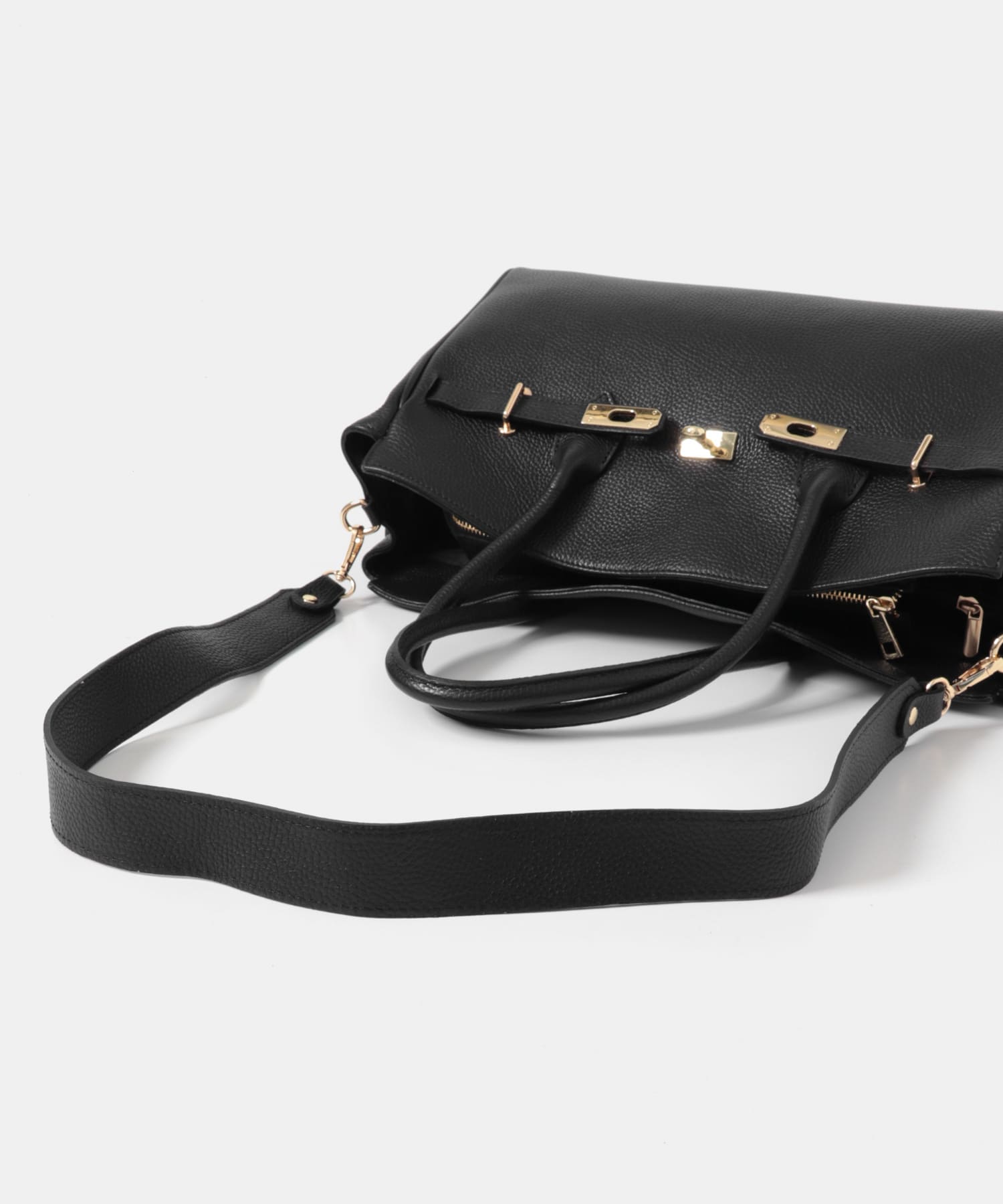 MILLELA FIRENZE レザーカナグトートバッグ(- BLACK): バッグ｜URBAN