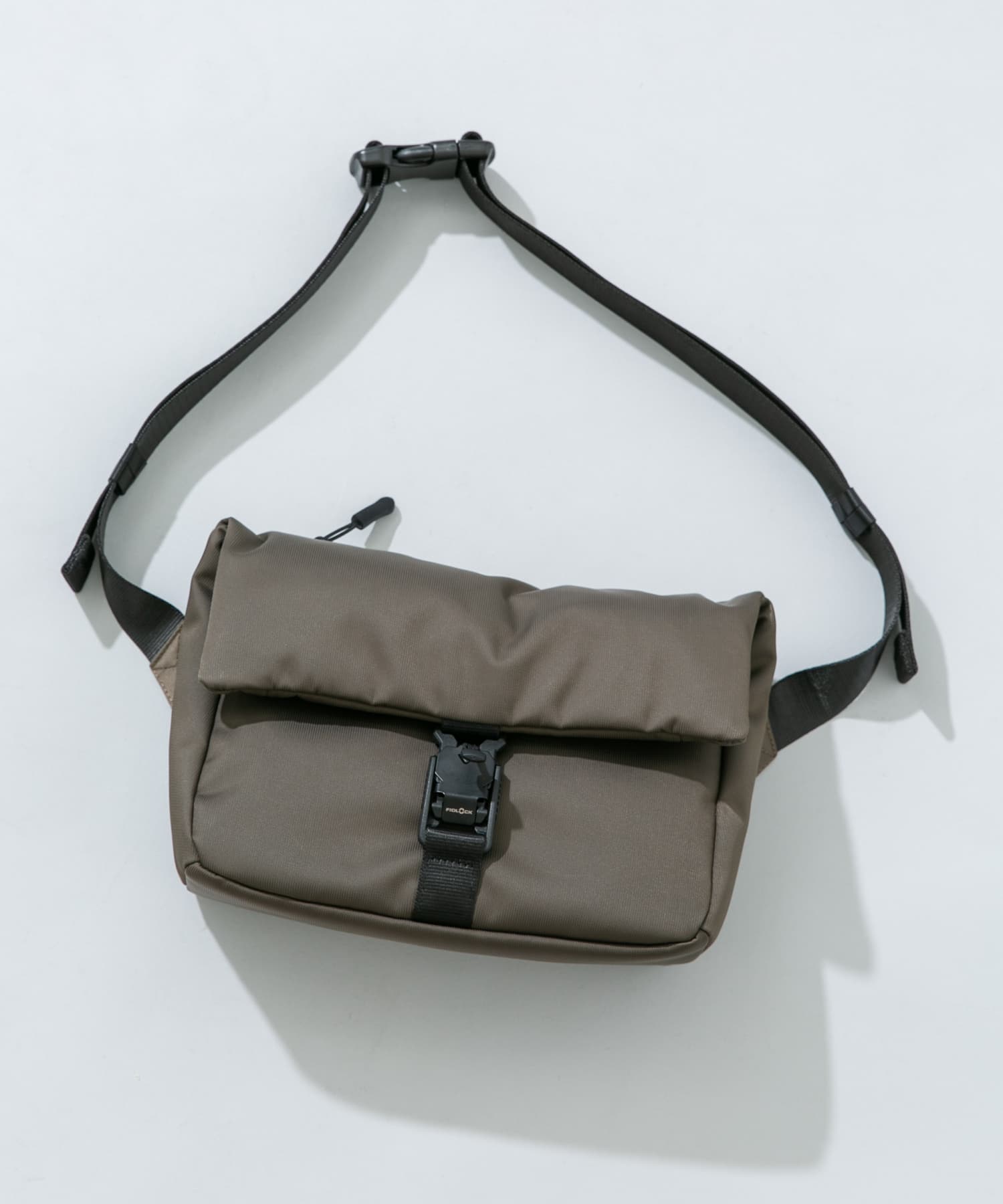 撥水フィドロックショルダーバッグ S KHAKI S