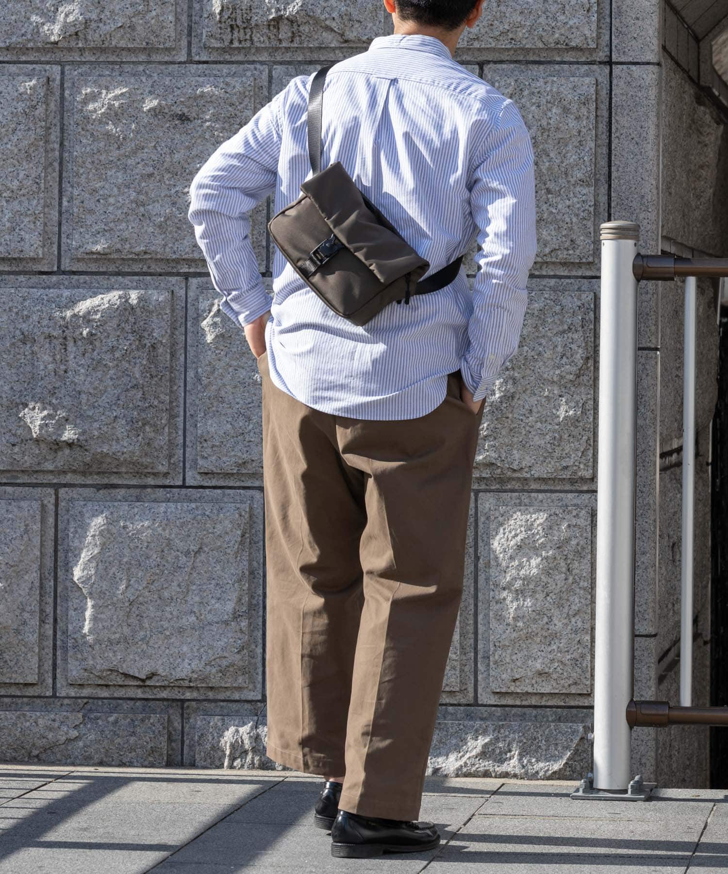 撥水フィドロックショルダーバッグ S KHAKI S