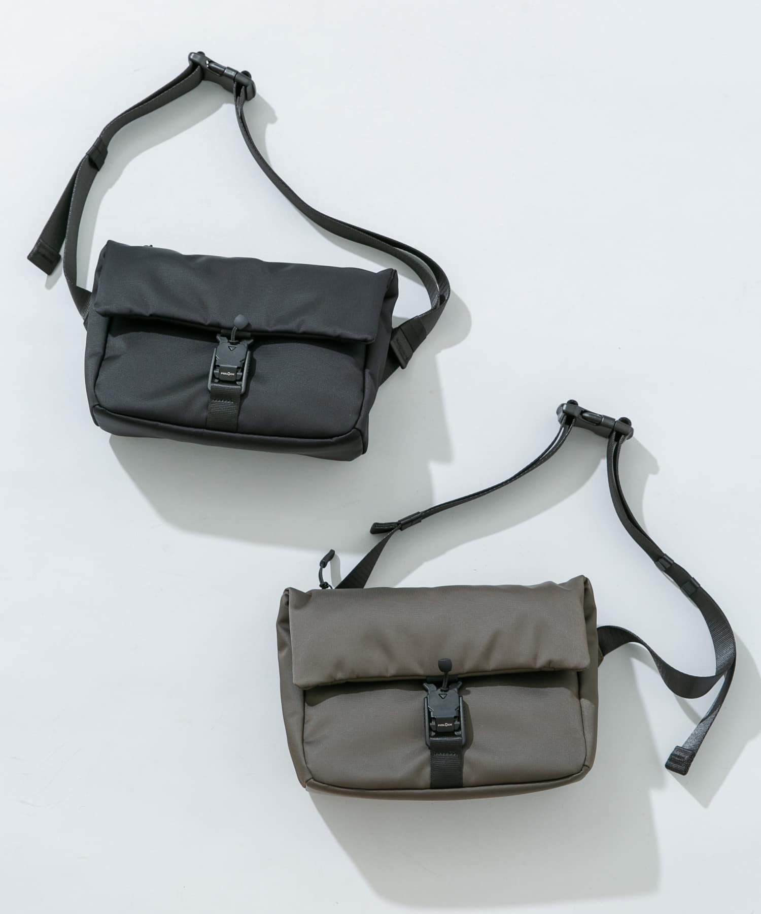 撥水フィドロックショルダーバッグ S KHAKI S