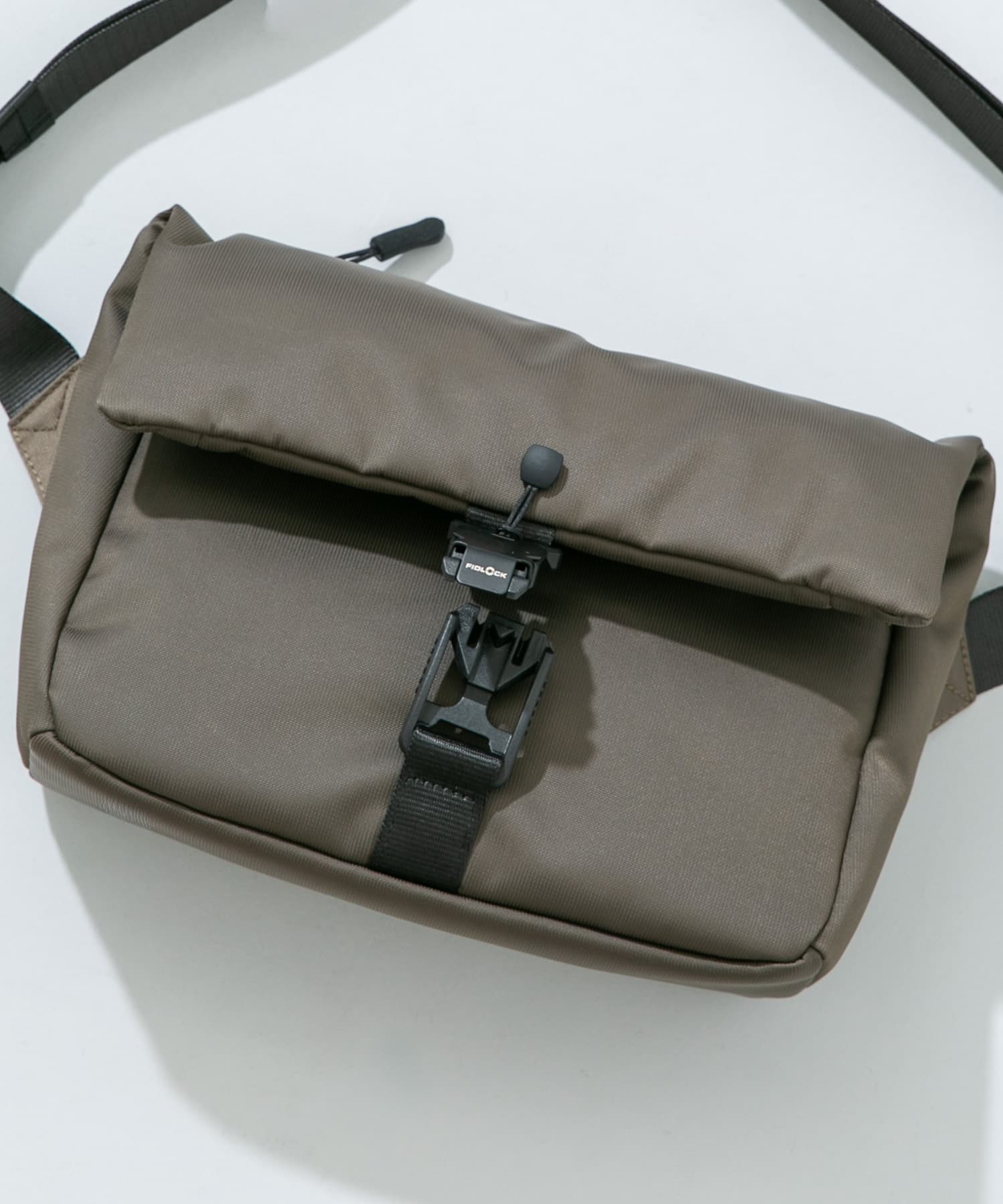 撥水フィドロックショルダーバッグ S KHAKI S