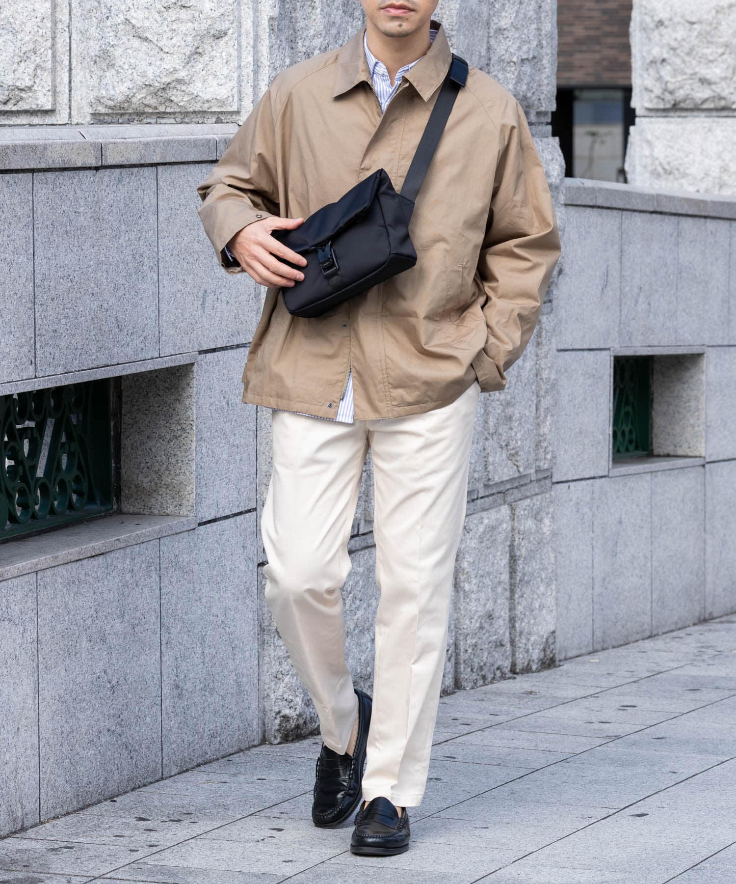 撥水フィドロックショルダーバッグ S BLACK S