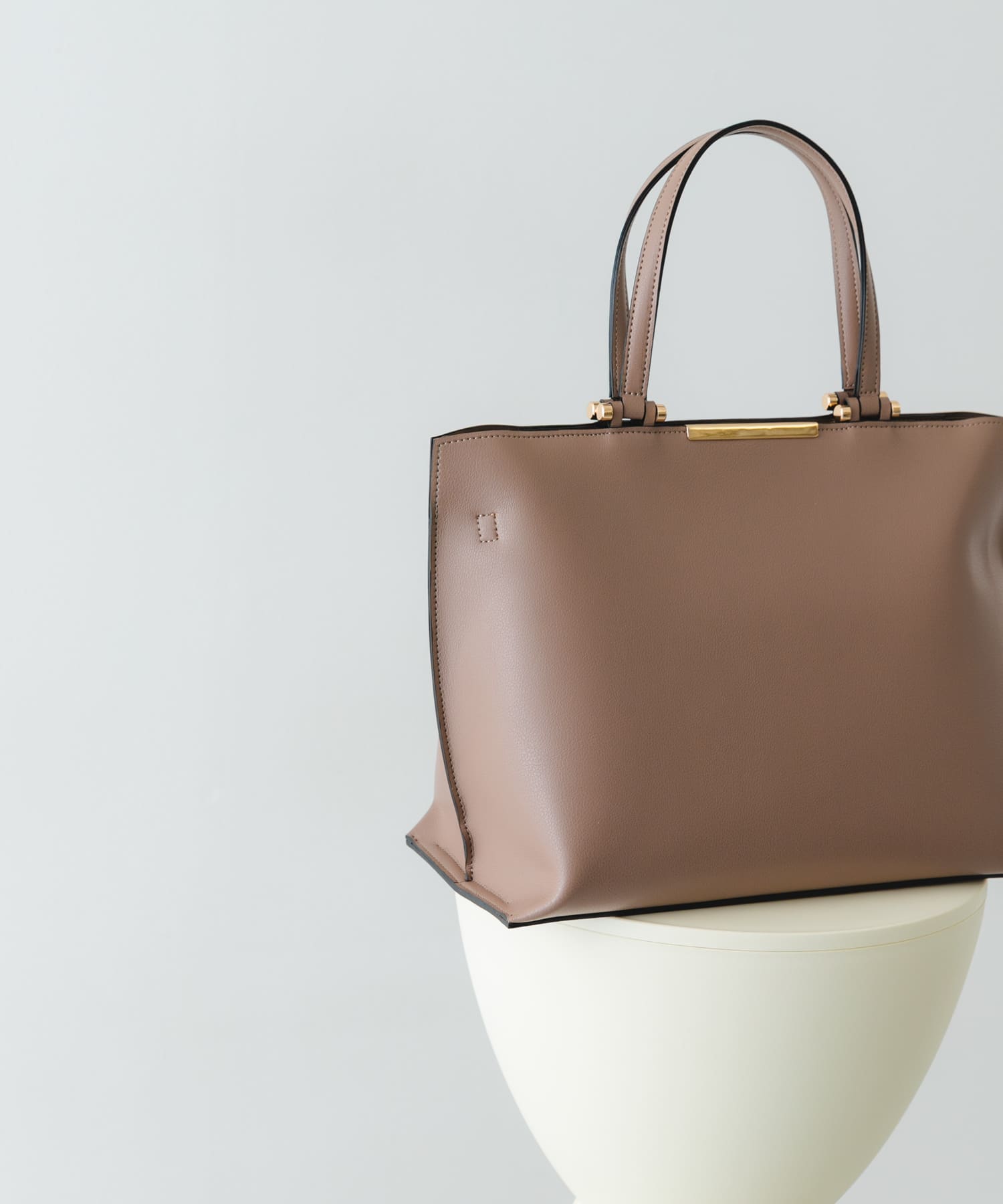 メタル2WAY A4トートバッグ MOCHA One