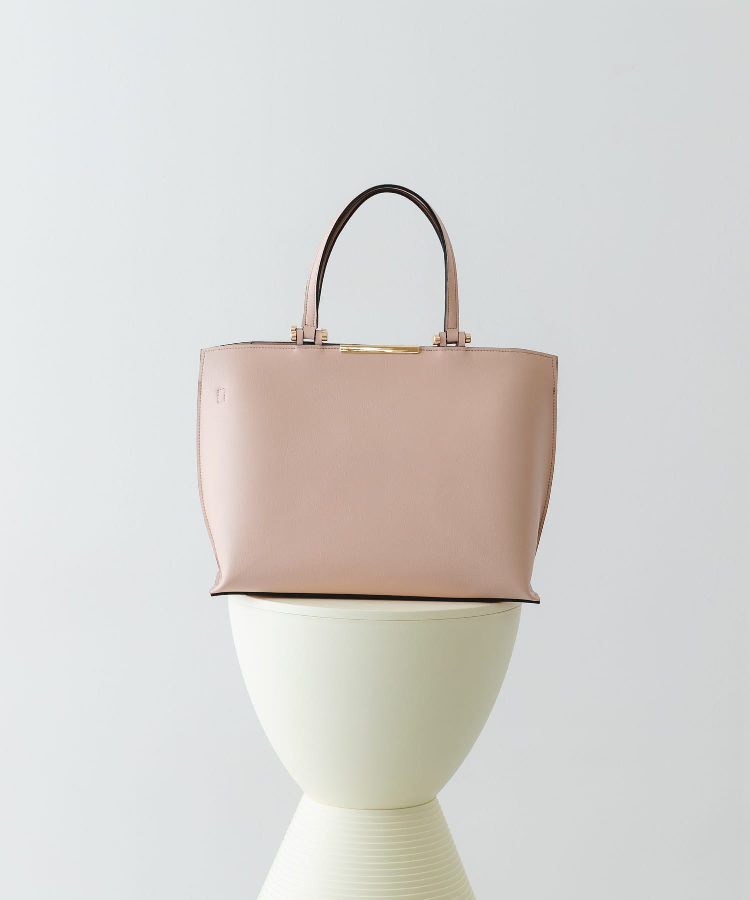 メタル2WAY A4トートバッグ LIGHT PINK One