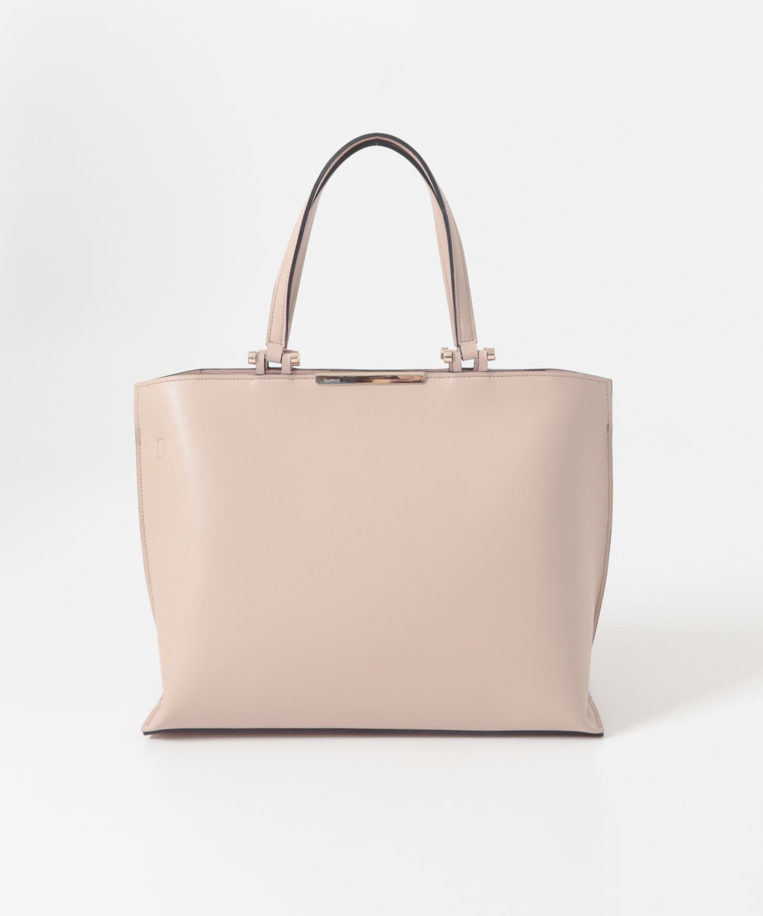メタル2WAY A4トートバッグ LIGHT PINK One
