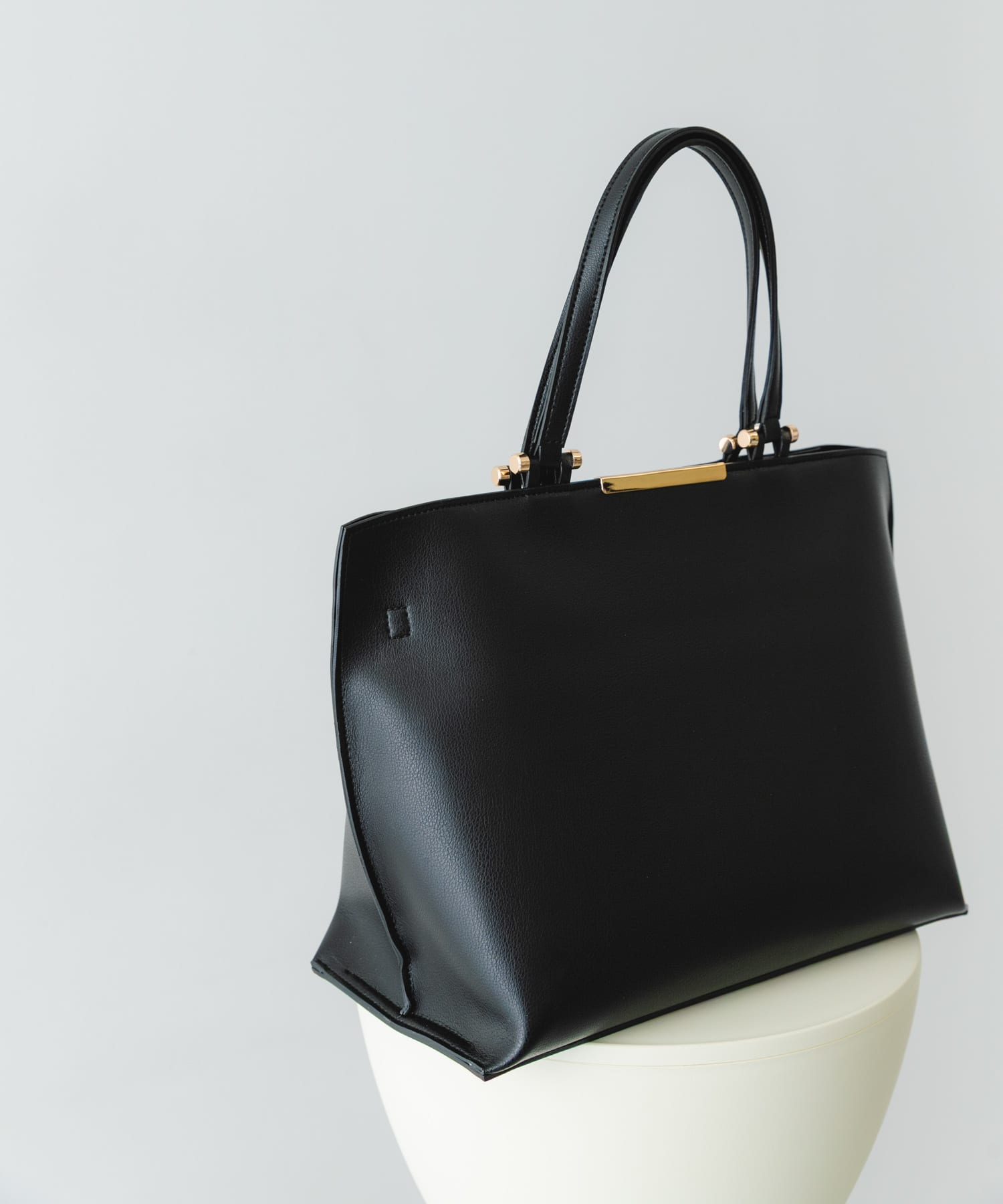 メタル2WAY A4トートバッグ BLACK One