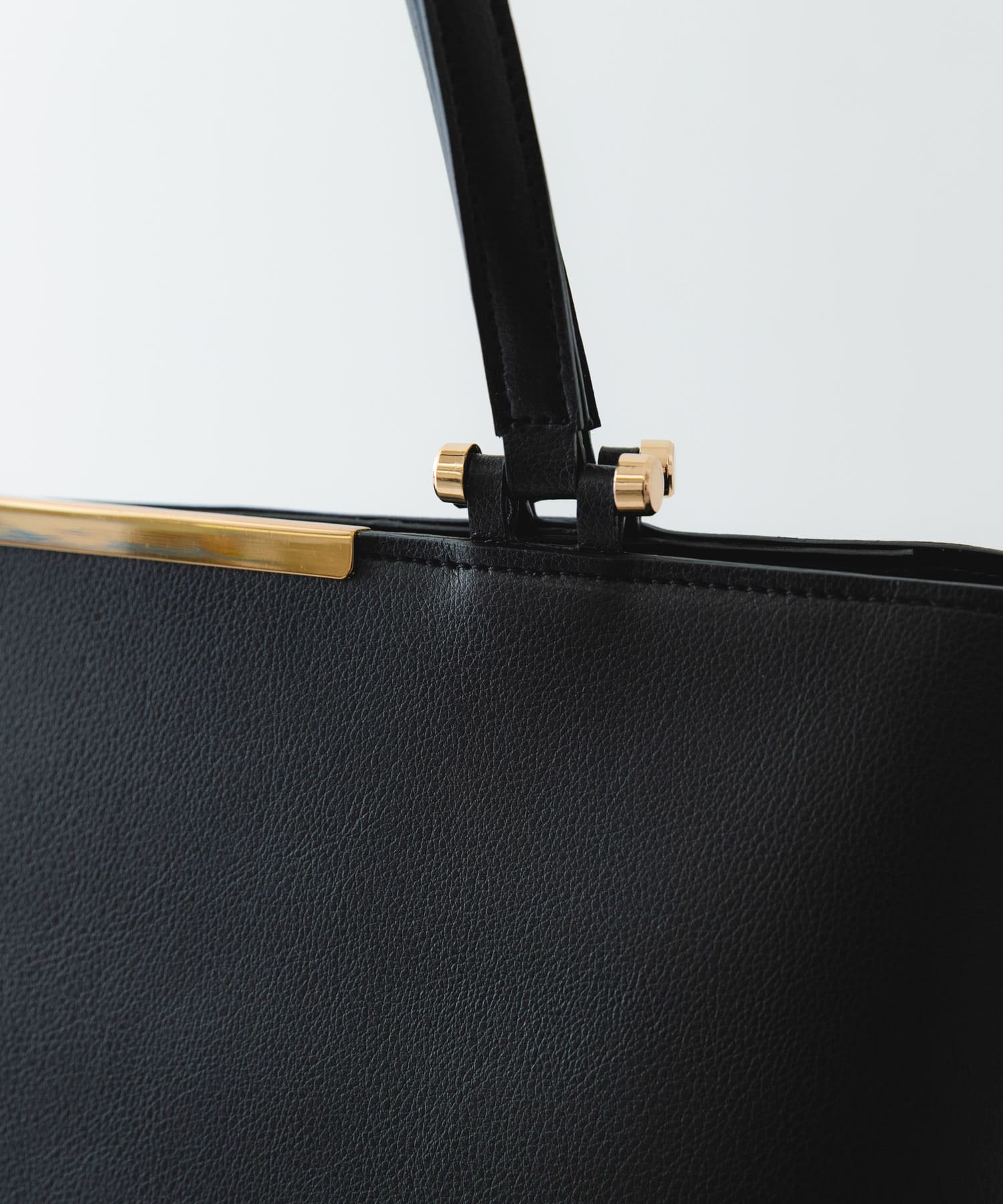 メタル2WAY A4トートバッグ BLACK One