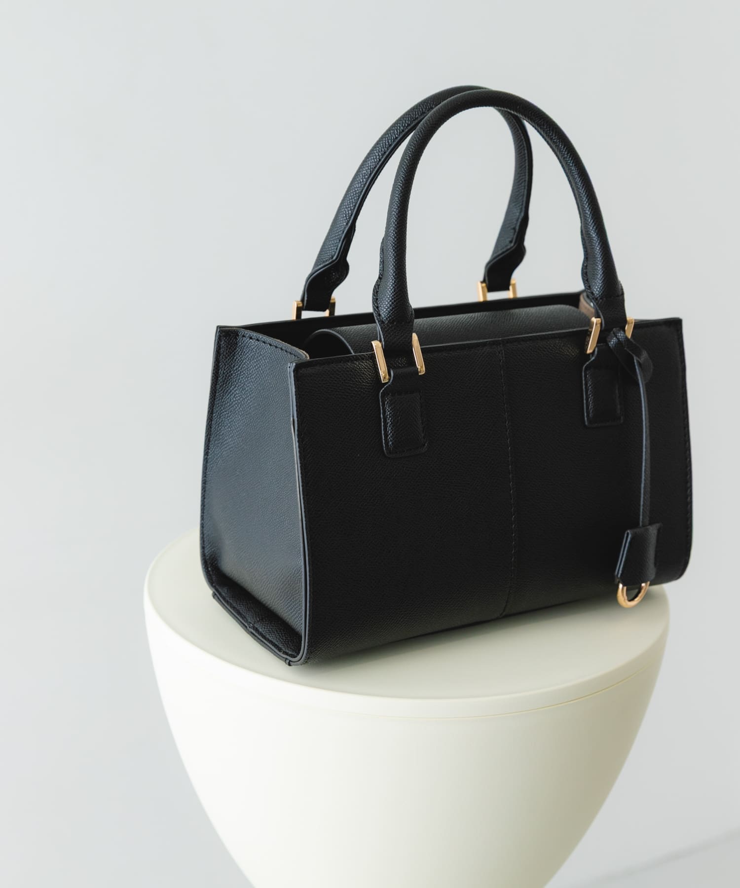 3セットチャームスクエアバッグ BLACK One