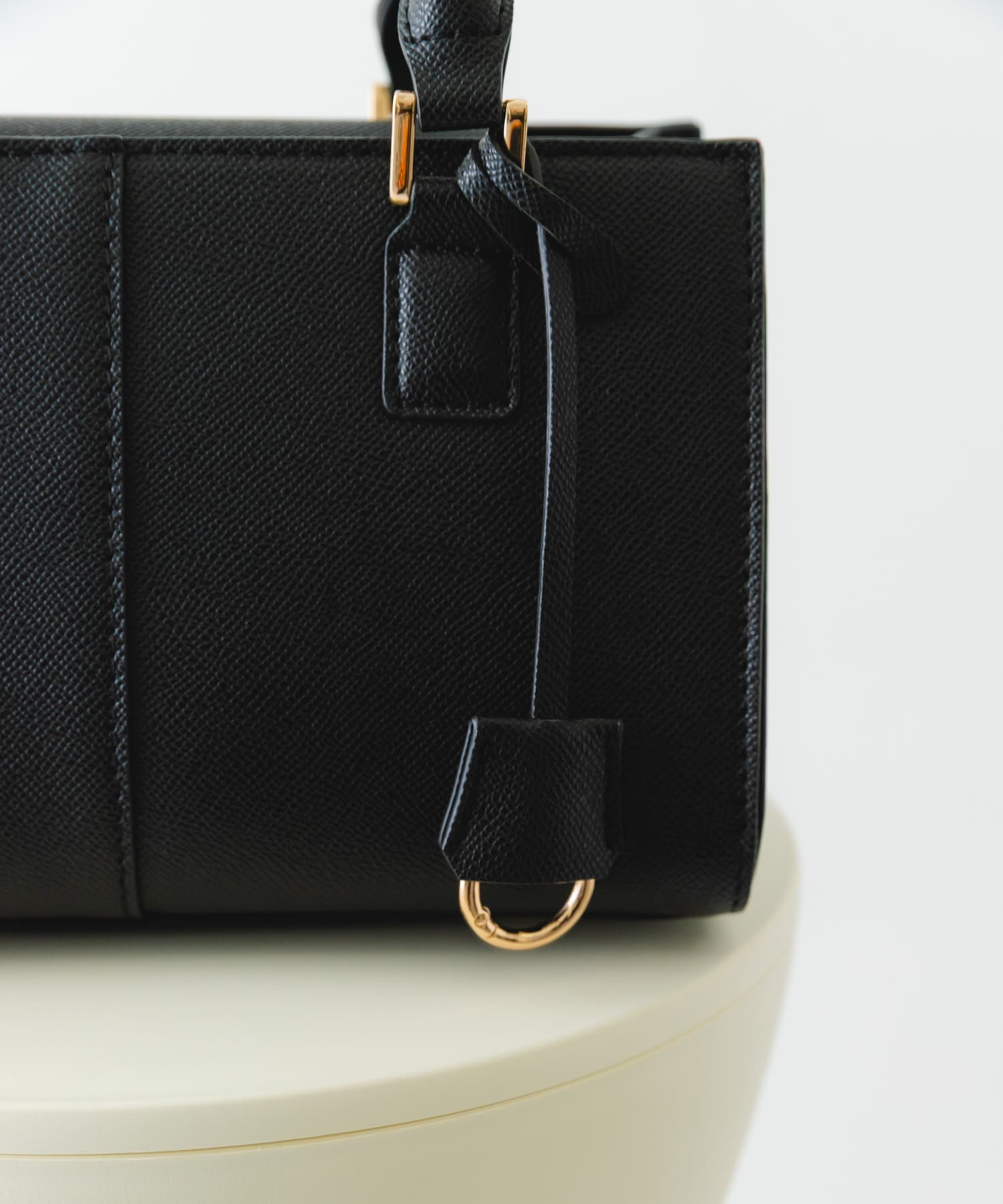 3セットチャームスクエアバッグ BLACK One