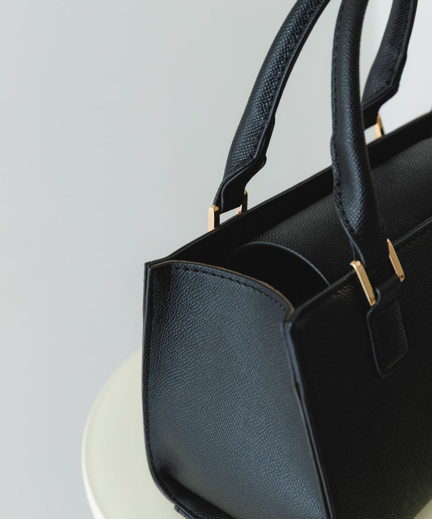 3セットチャームスクエアバッグ BLACK One