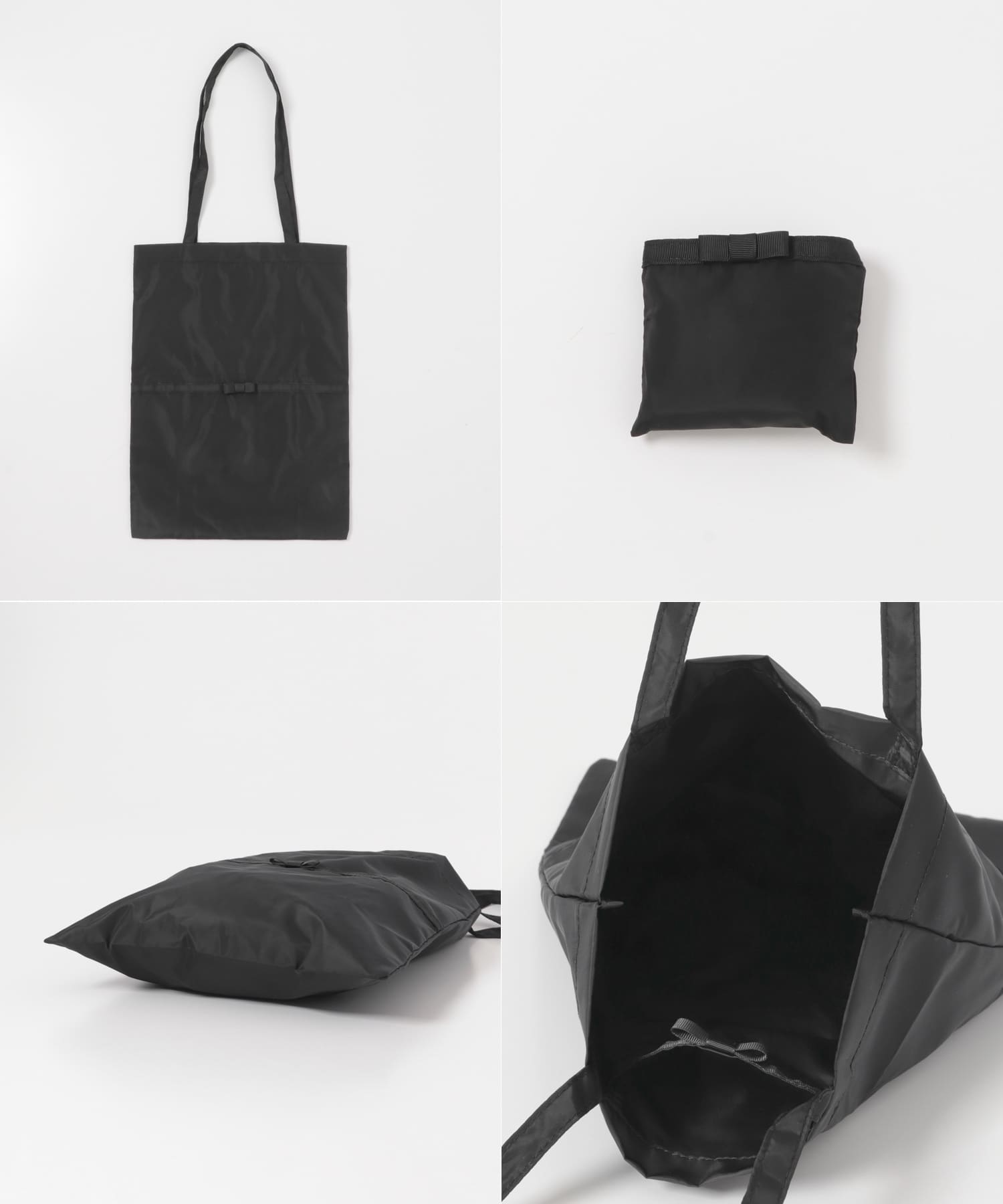 3セットチャームスクエアバッグ BLACK One