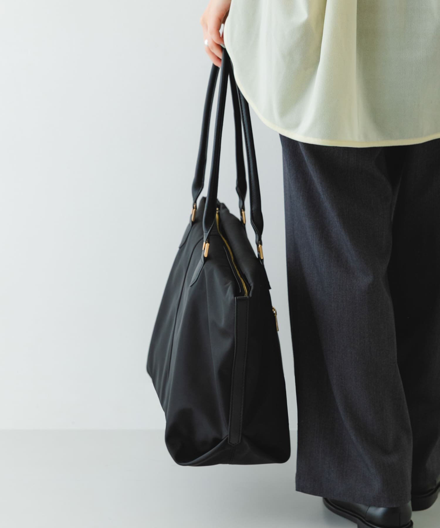 撥水トートバッグ BLKxBLK One