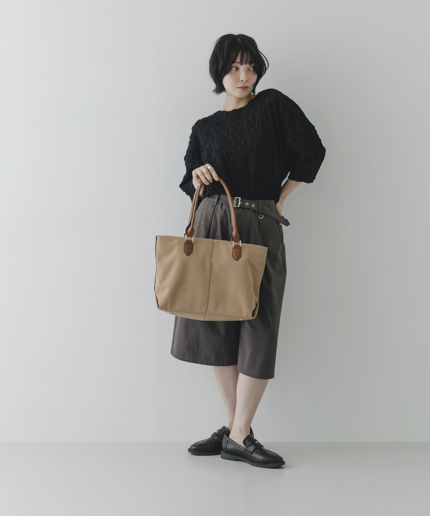 撥水ミドルトートバッグ BEGxCML One