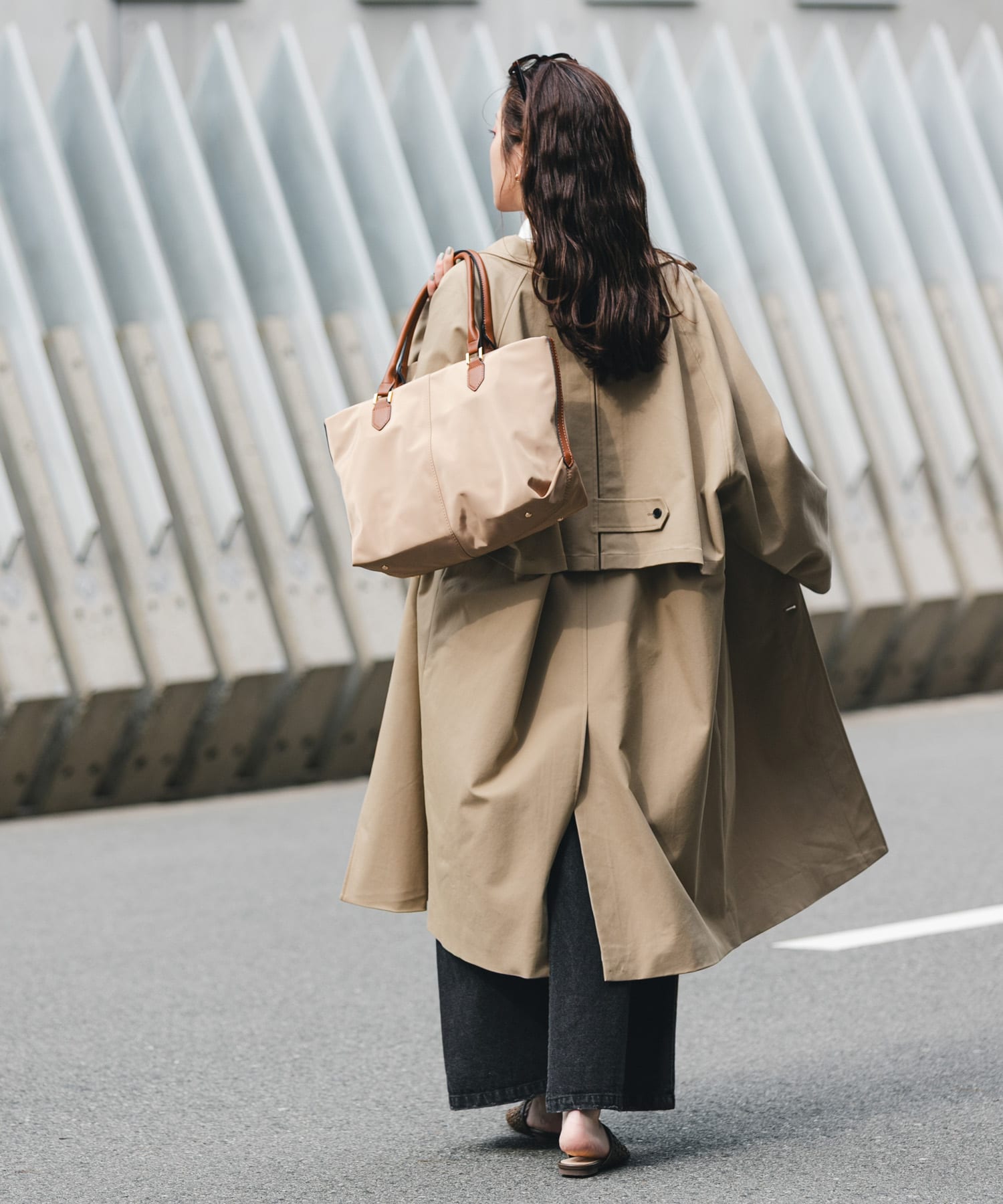 撥水ミドルトートバッグ BEGxCML One