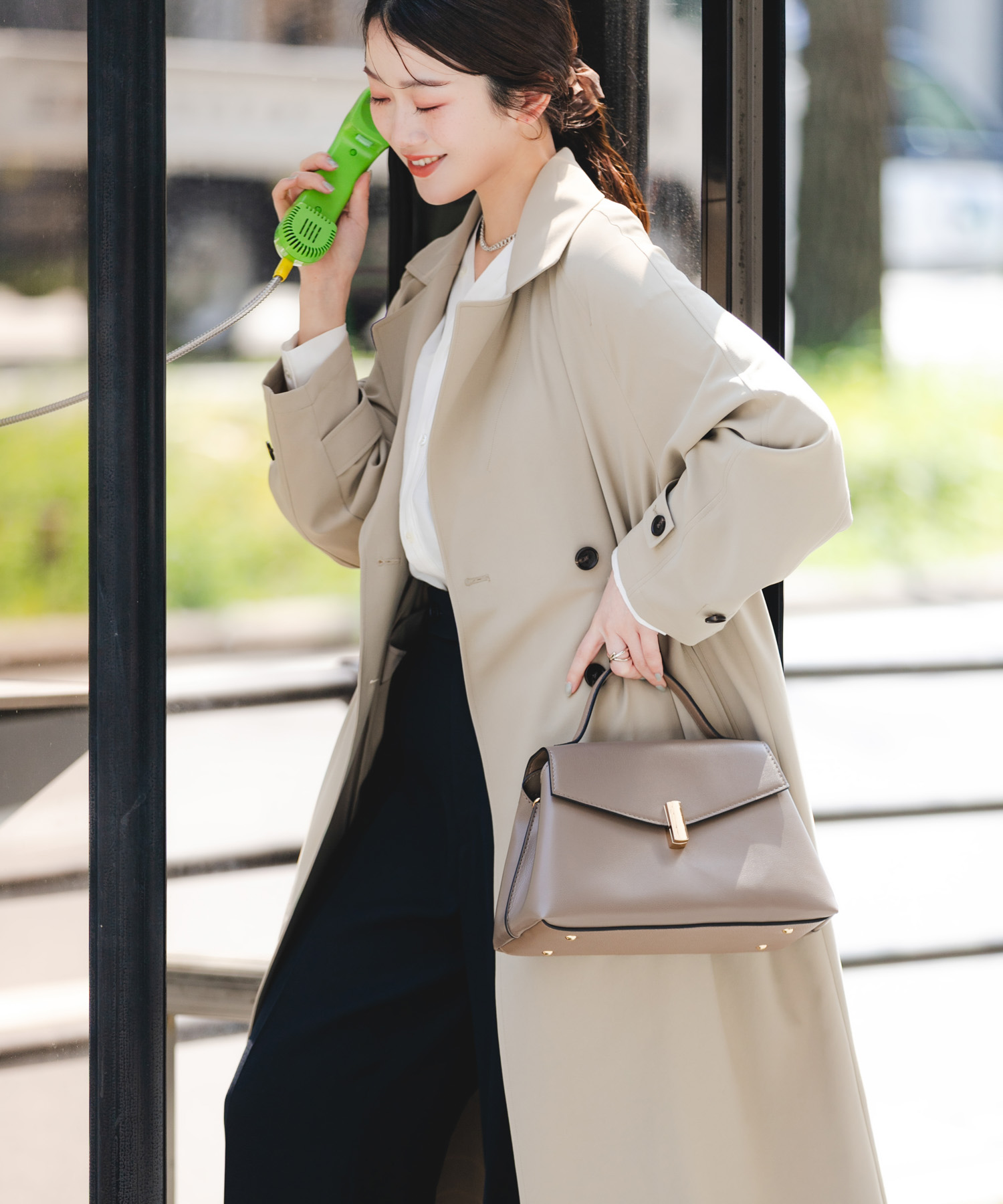 フラップワンハンドルバッグ MOCHA One