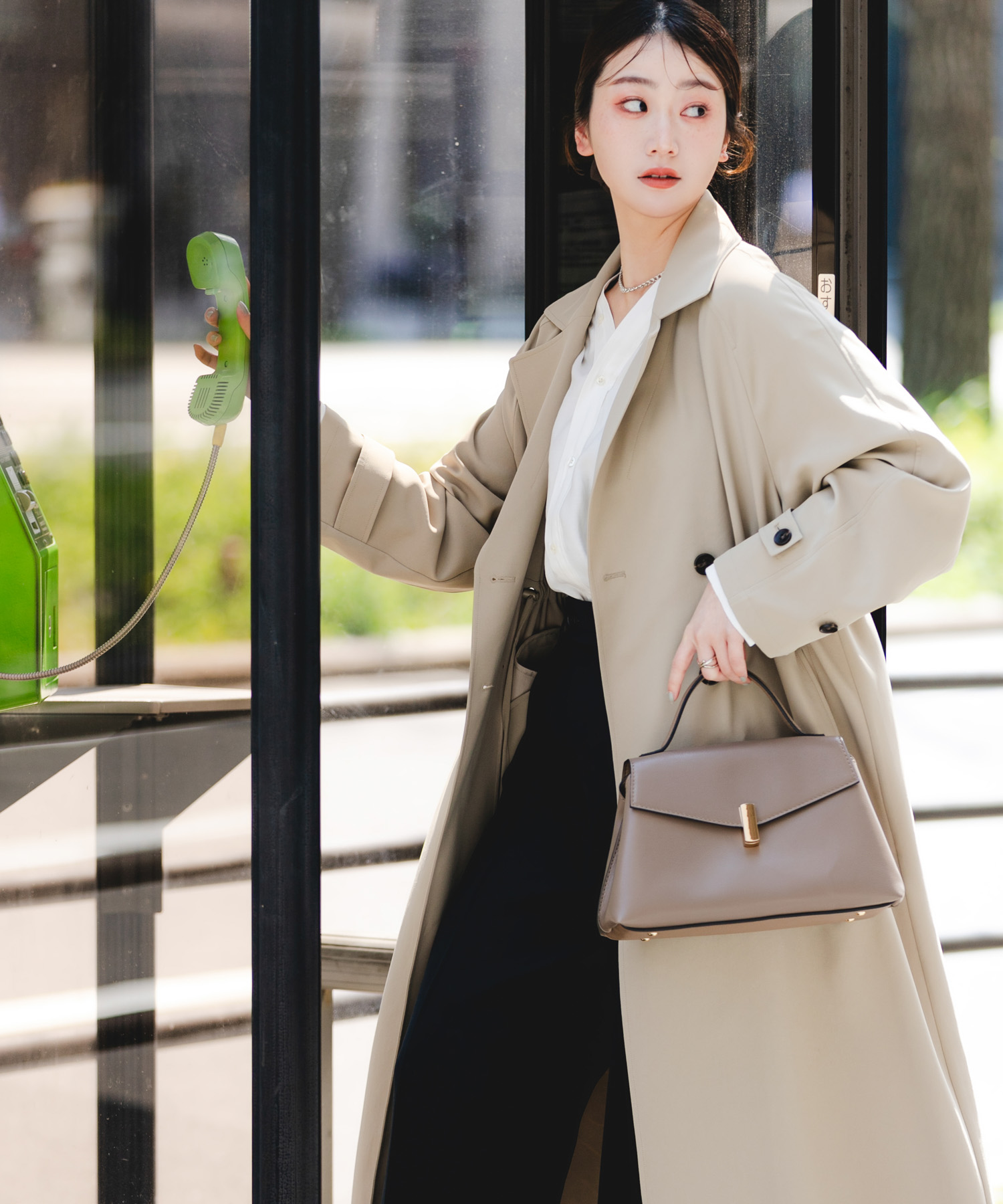 フラップワンハンドルバッグ MOCHA One