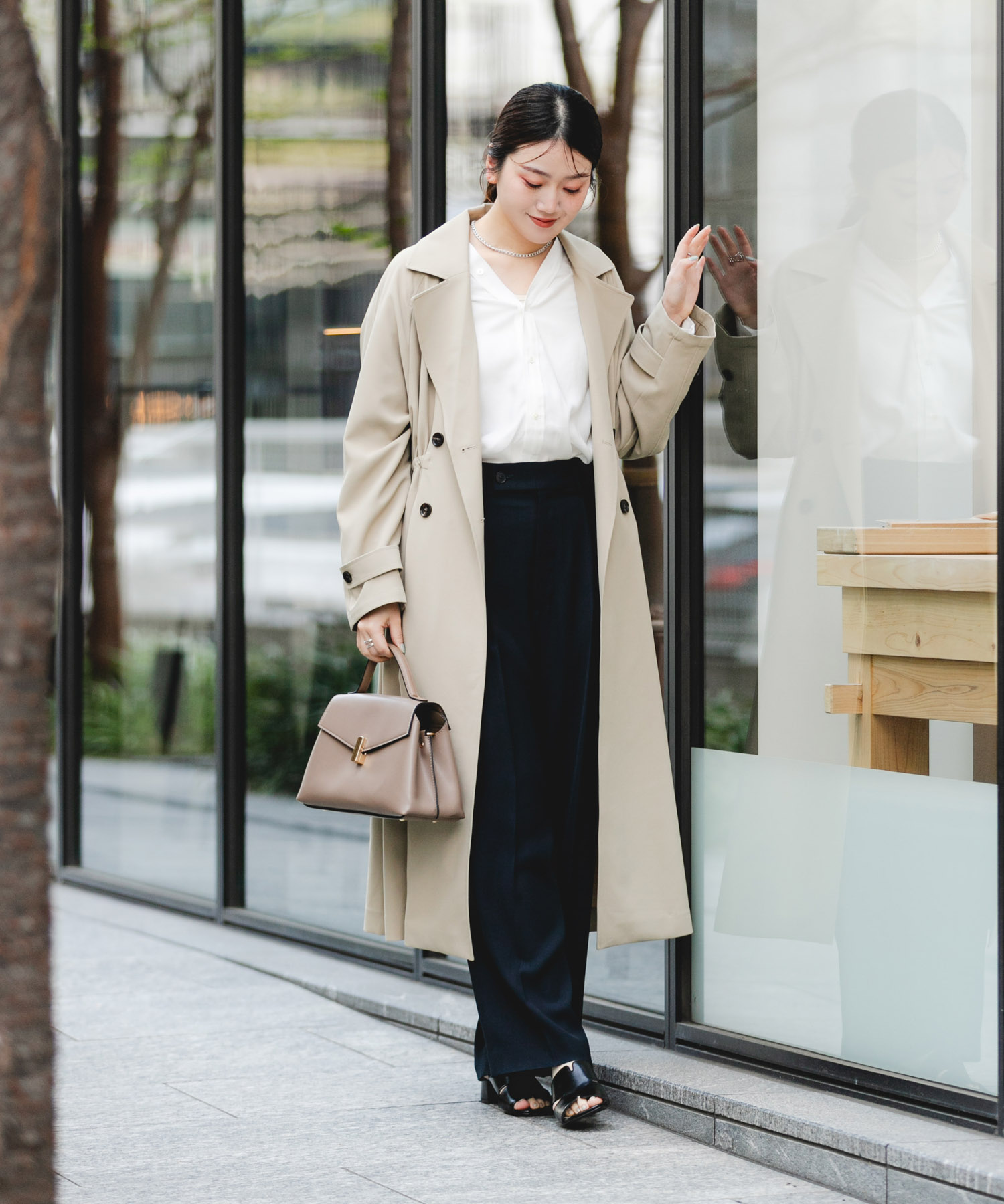 フラップワンハンドルバッグ MOCHA One