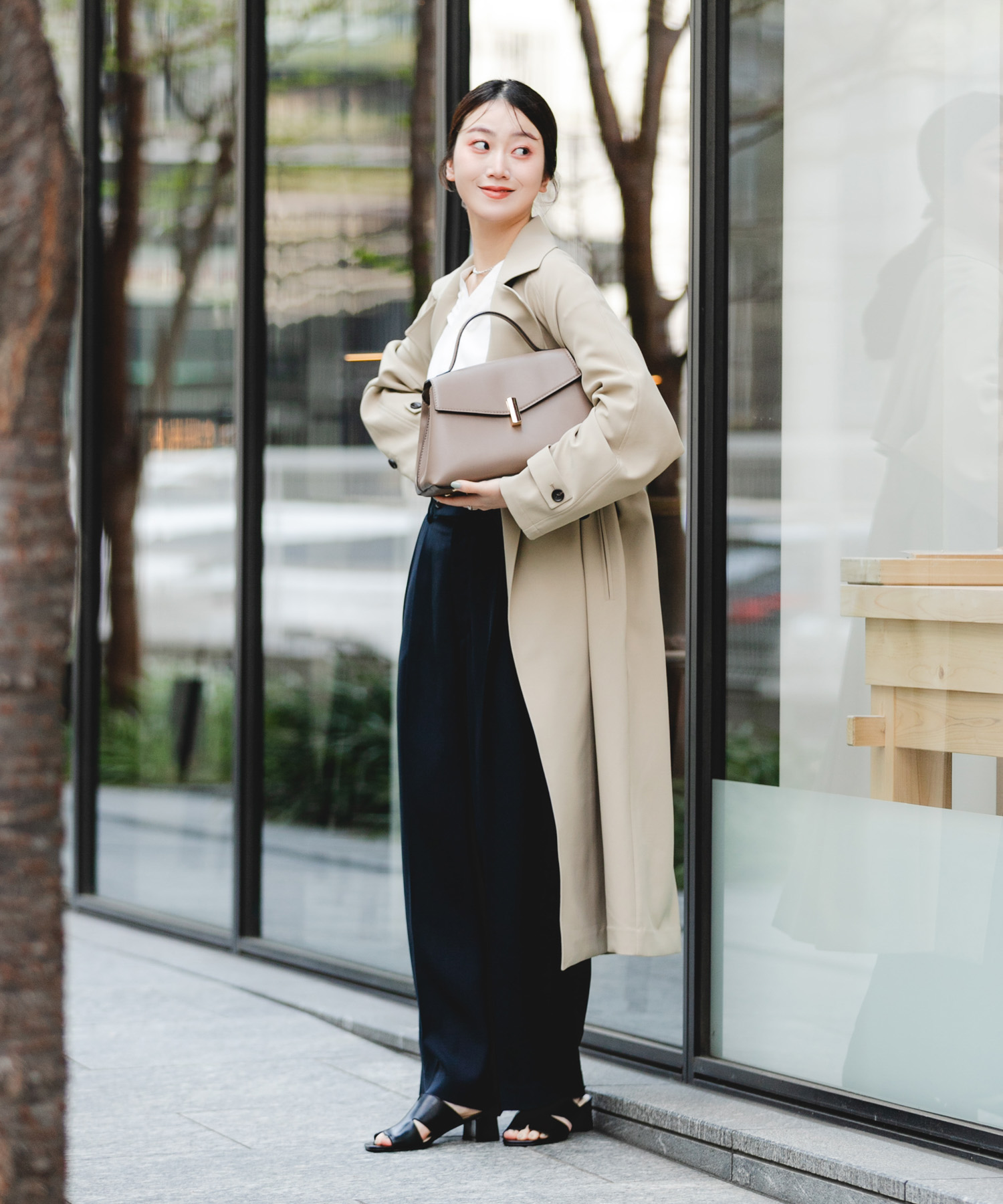 フラップワンハンドルバッグ MOCHA One